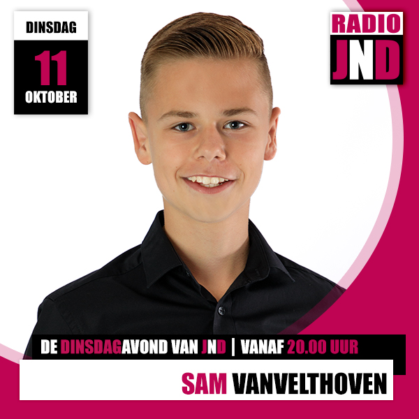Sam Vanvelthoven te gast bij “De avond van JND”