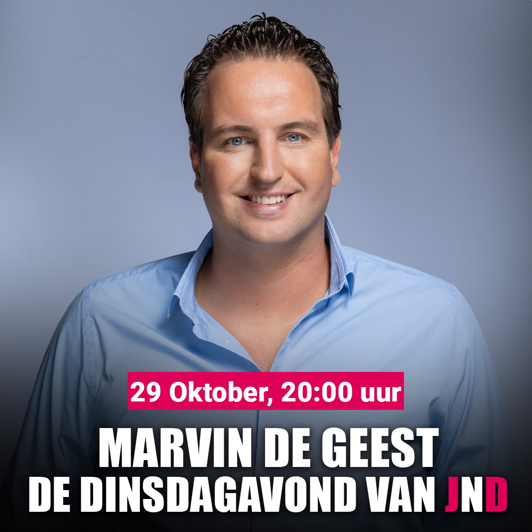 Marvin de Geest te gast bij “De Dinsdagavond van JND”