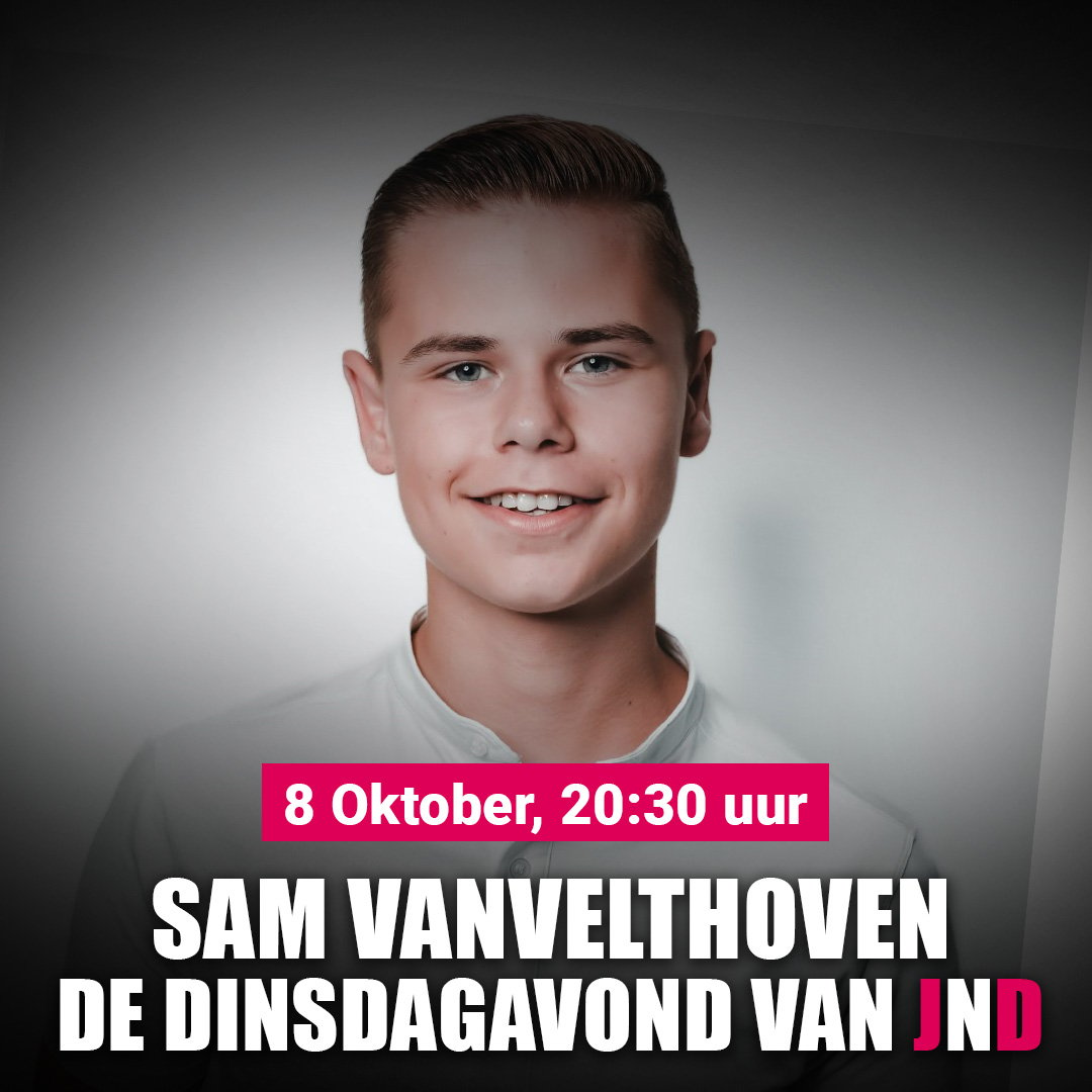 Sam Vanvelthoven te gast bij “De Dinsdagavond van JND”