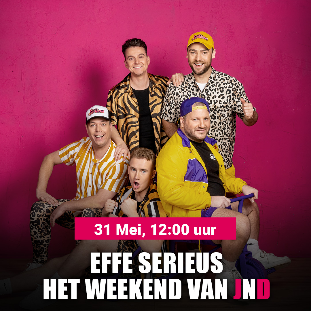 EFFE SERIEUS te gast in “Het Weekend van JND”