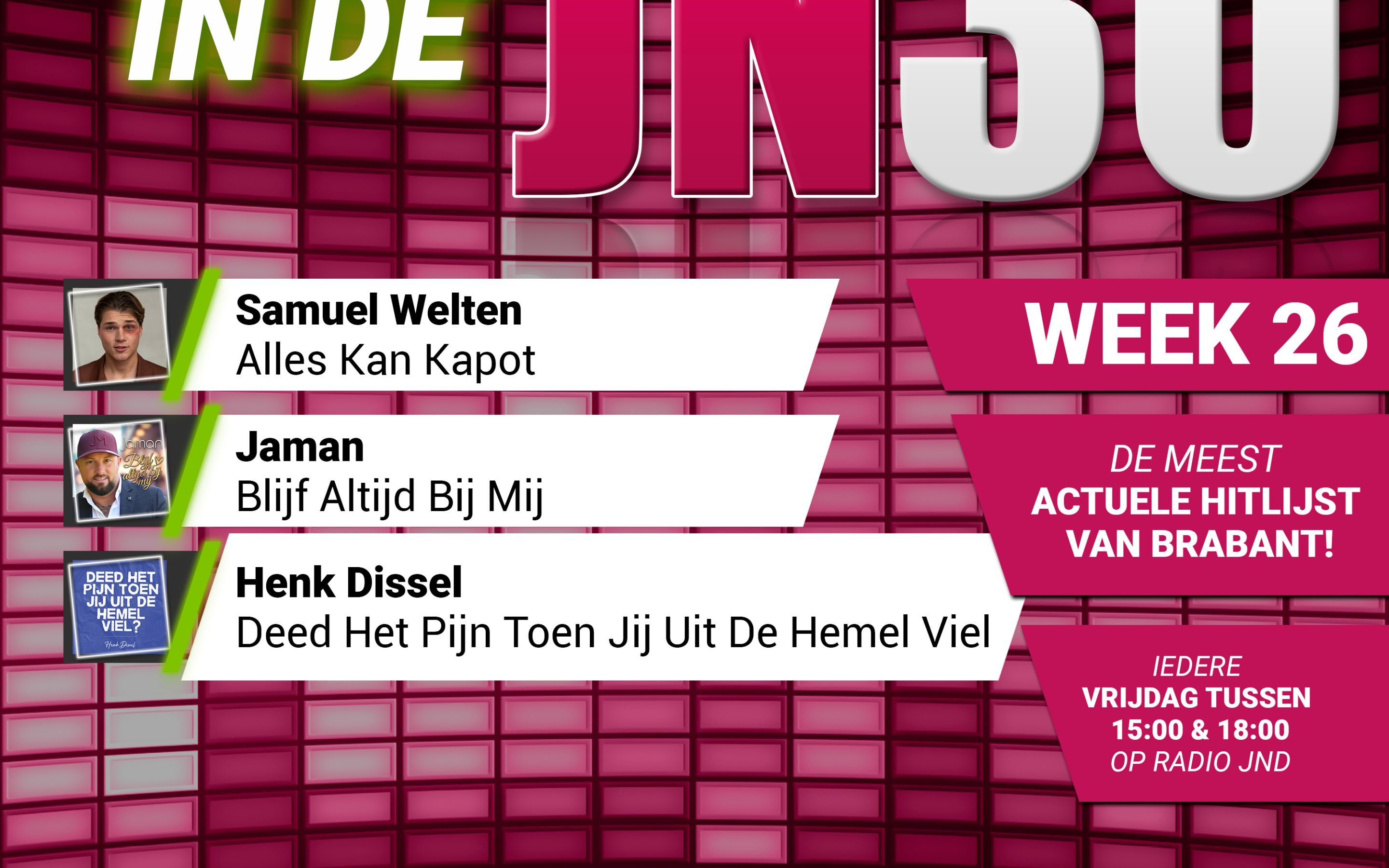 Vrijdag 27 Juni nieuw binnen in de JN30