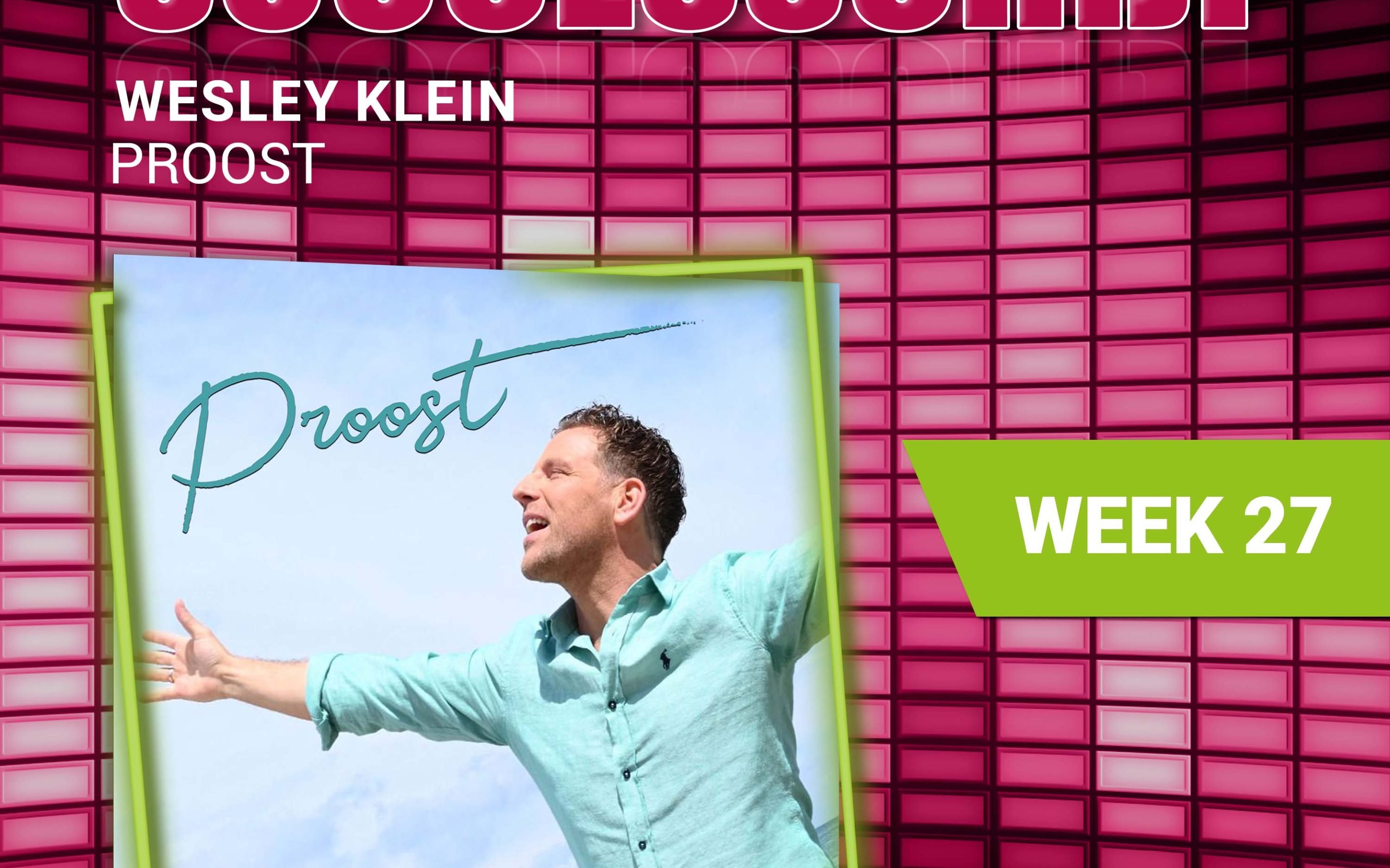 Wesley Klein – Proost, is deze week “De Radio JND Successchijf”