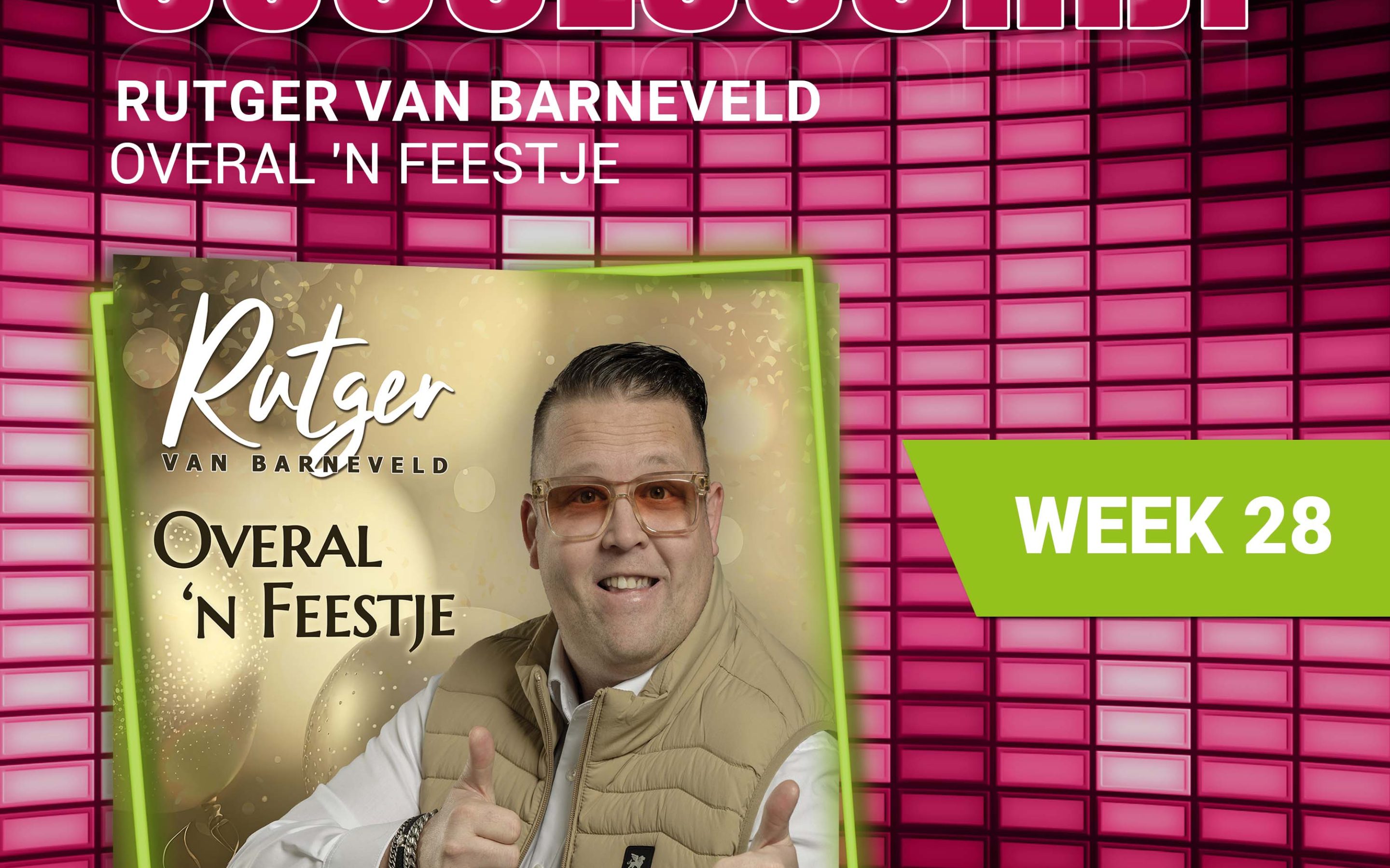 Rutger van Barneveld – Overal ’n Feestje, is deze week “De Radio JND Successchijf”