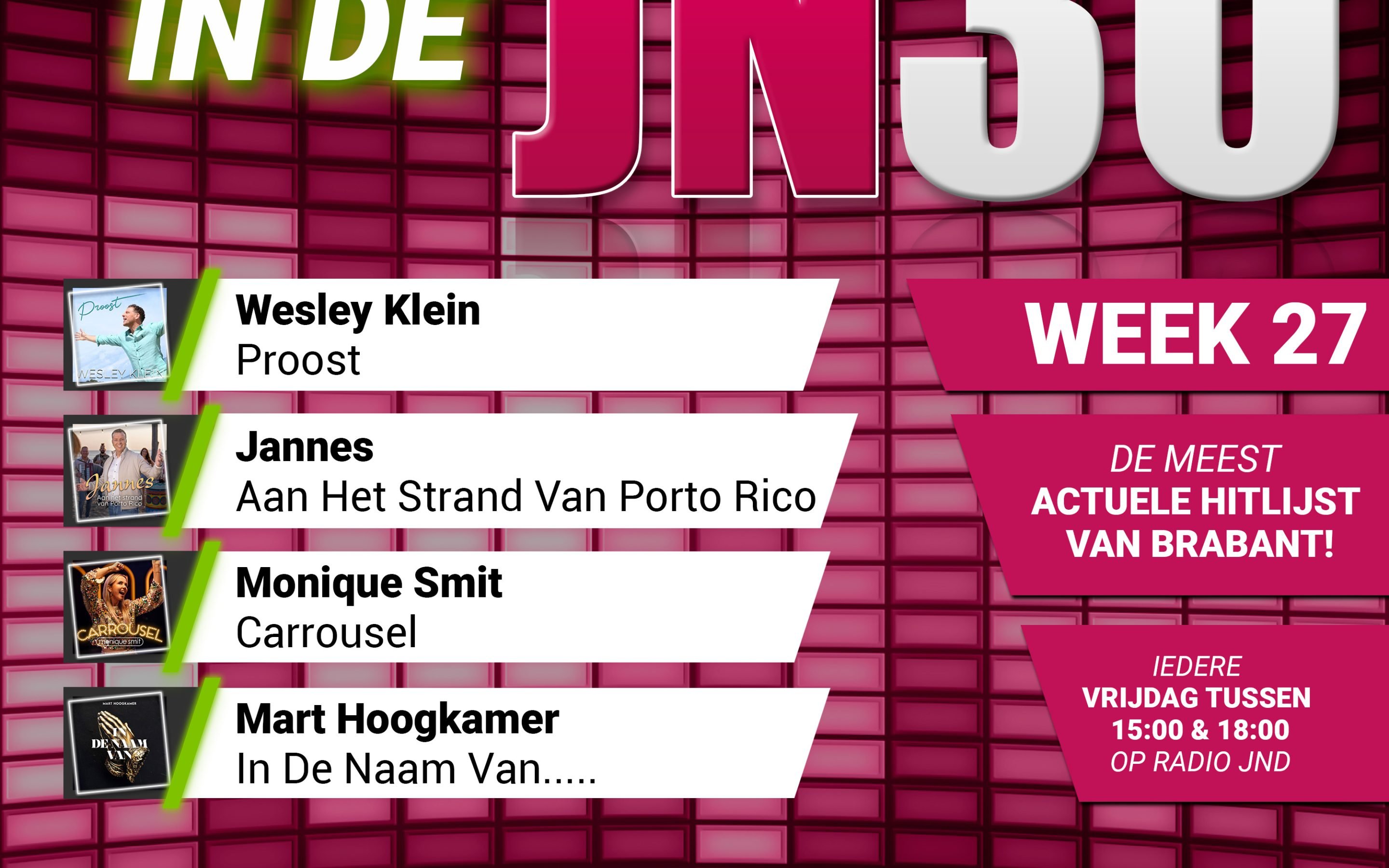 Vrijdag 4 Juli nieuw binnen in de JN30