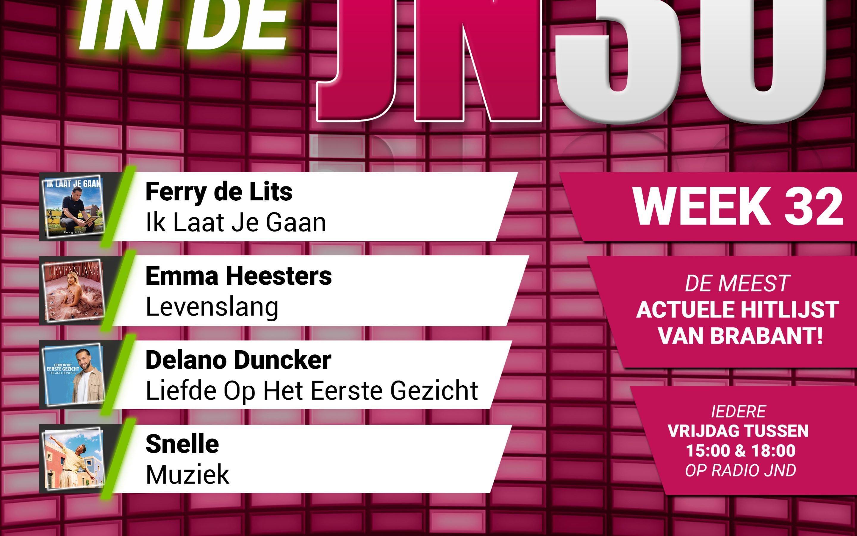 Vrijdag 8 Augustus nieuw binnen in de JN30