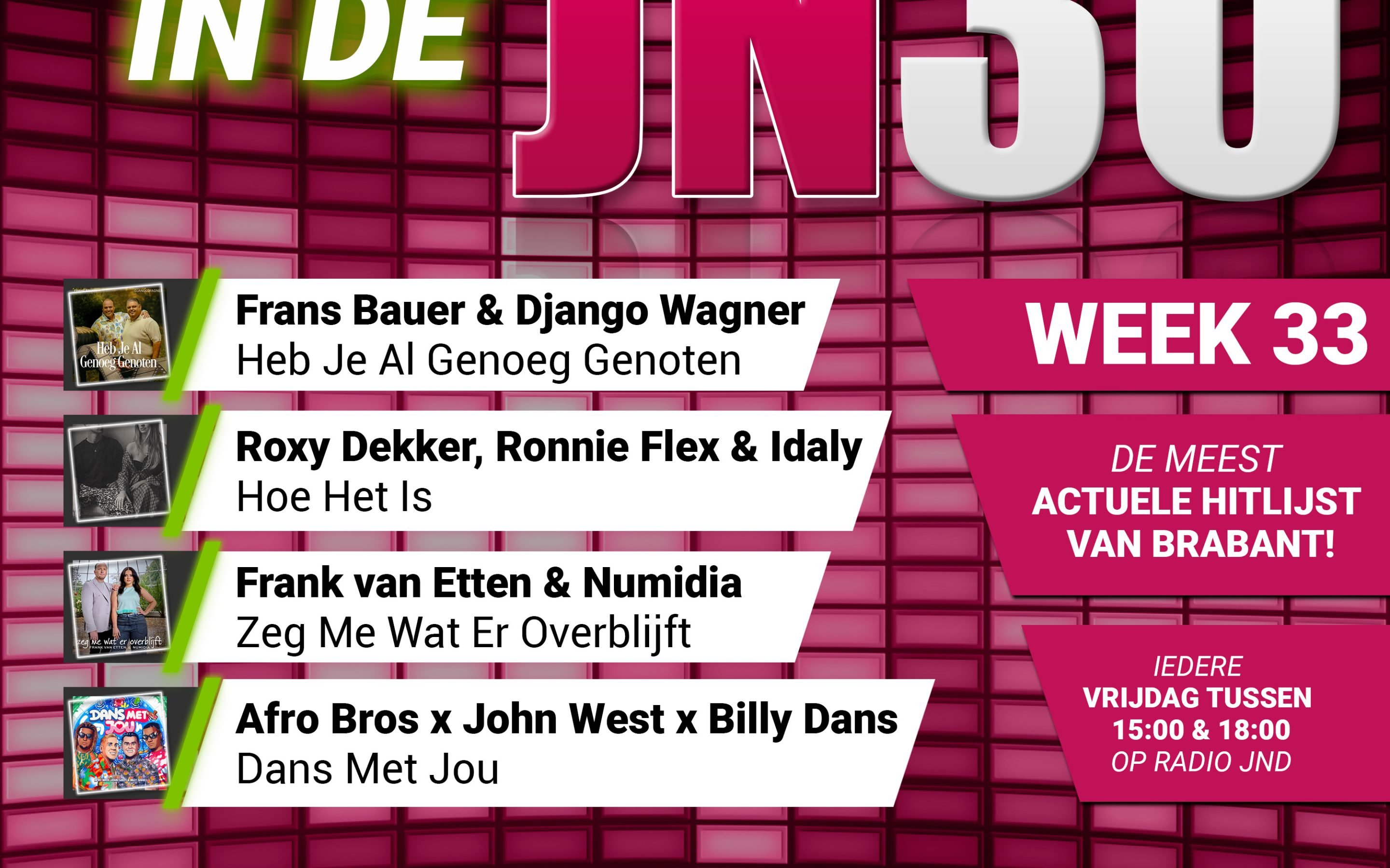 Vrijdag 15 Augustus nieuw binnen in de JN30