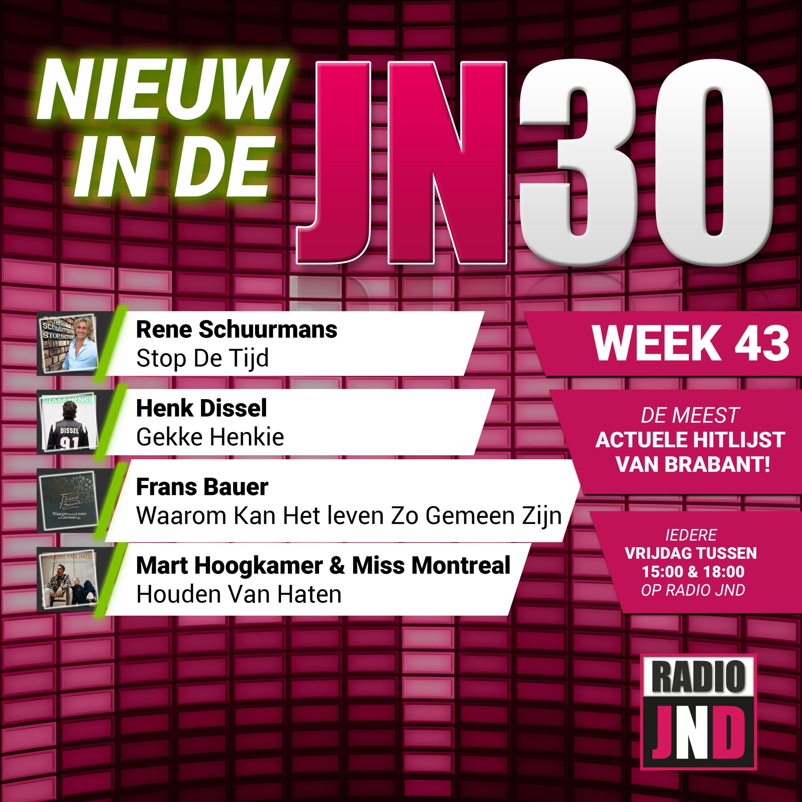 JN30 Nieuwe Binnenkomers Week 43