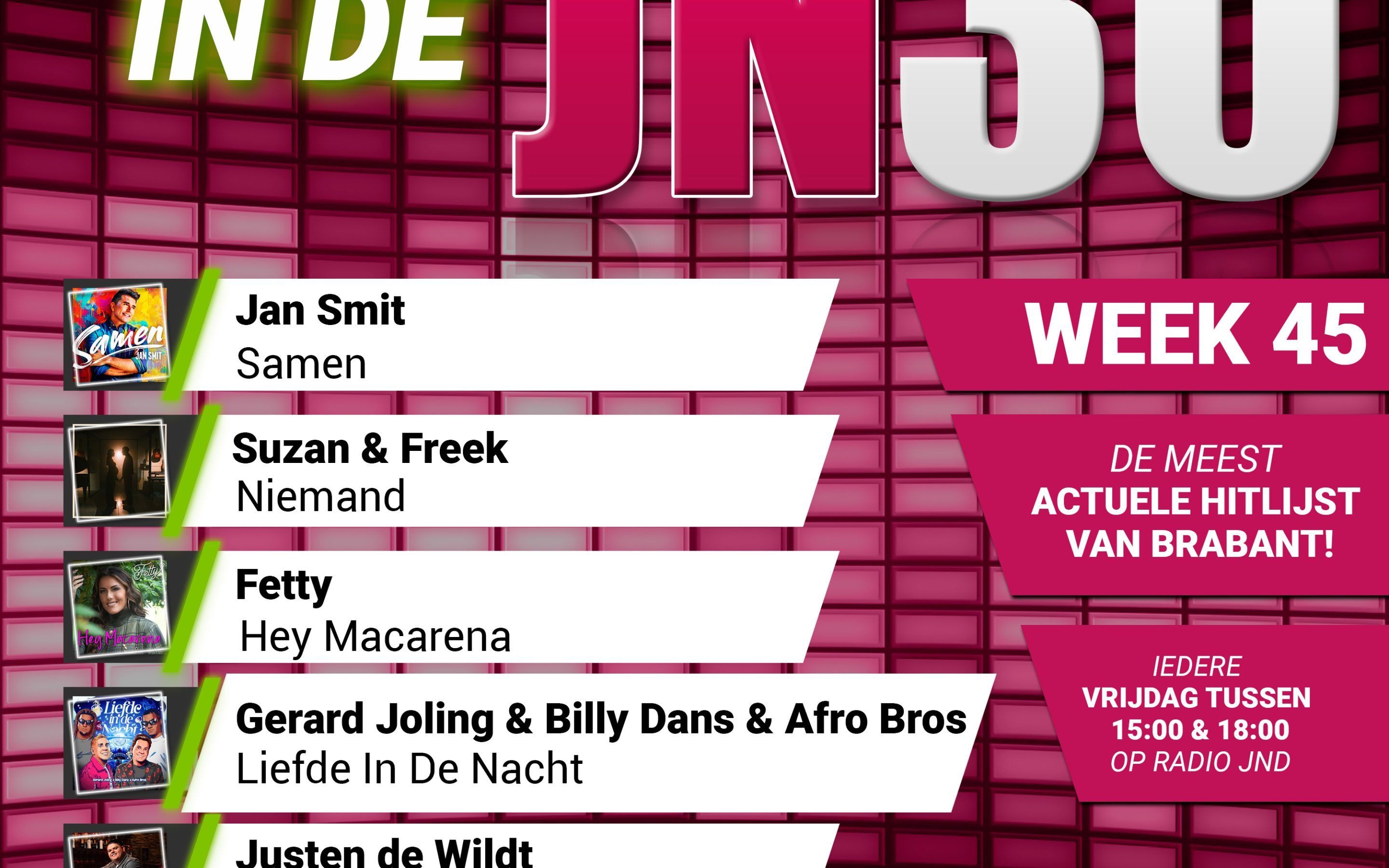 Vrijdag 7 November nieuw binnen in de JN30