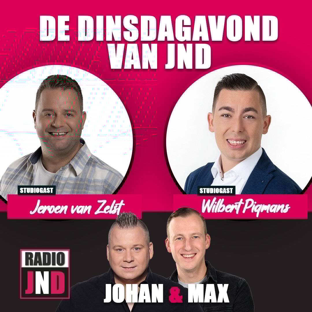 Jeroen van Zelst & Wilbert Pigmans te gast bij “De Dinsdagavond van JND”