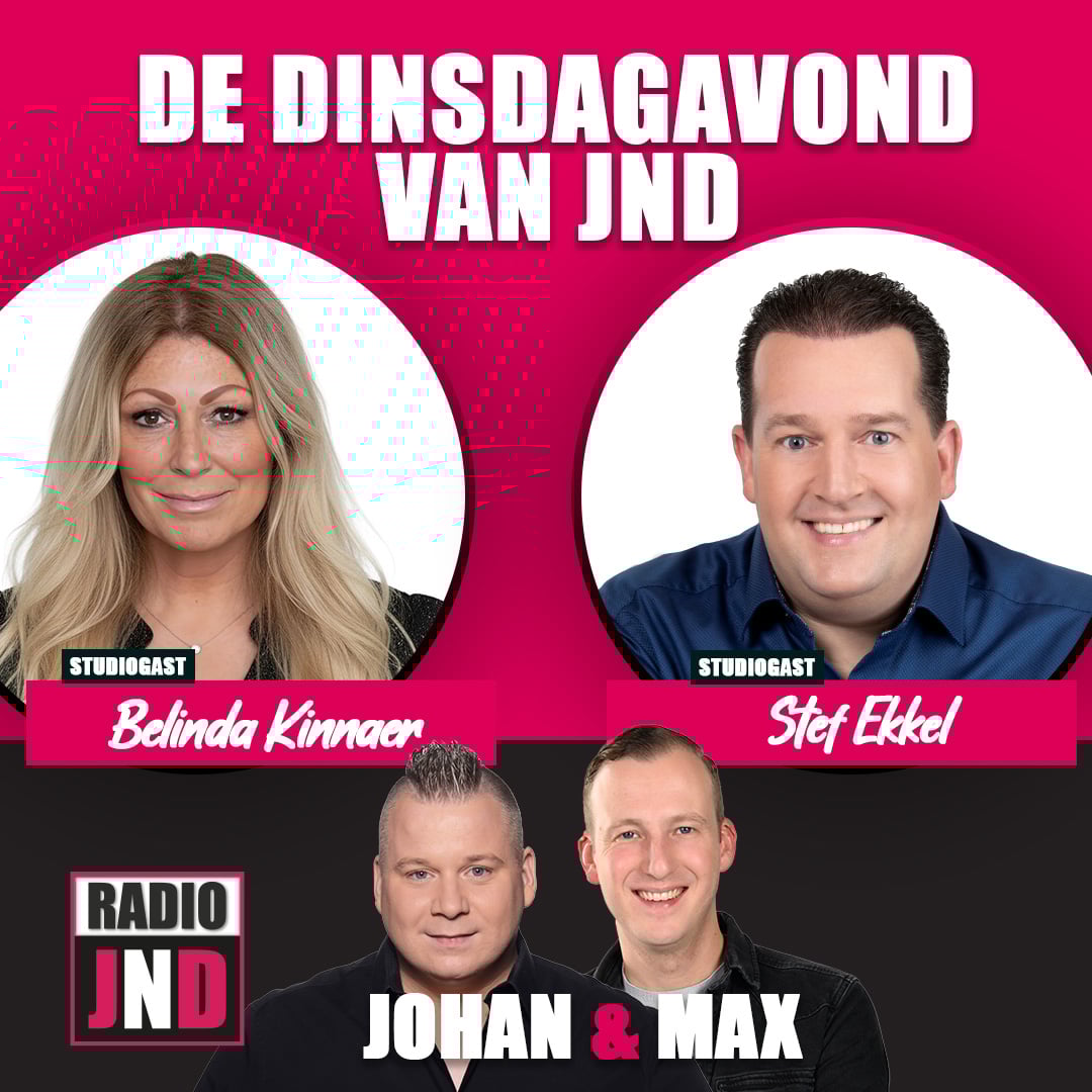 Belinda Kinnaer & Stef Ekkel te gast bij “De Dinsdagavond van JND”