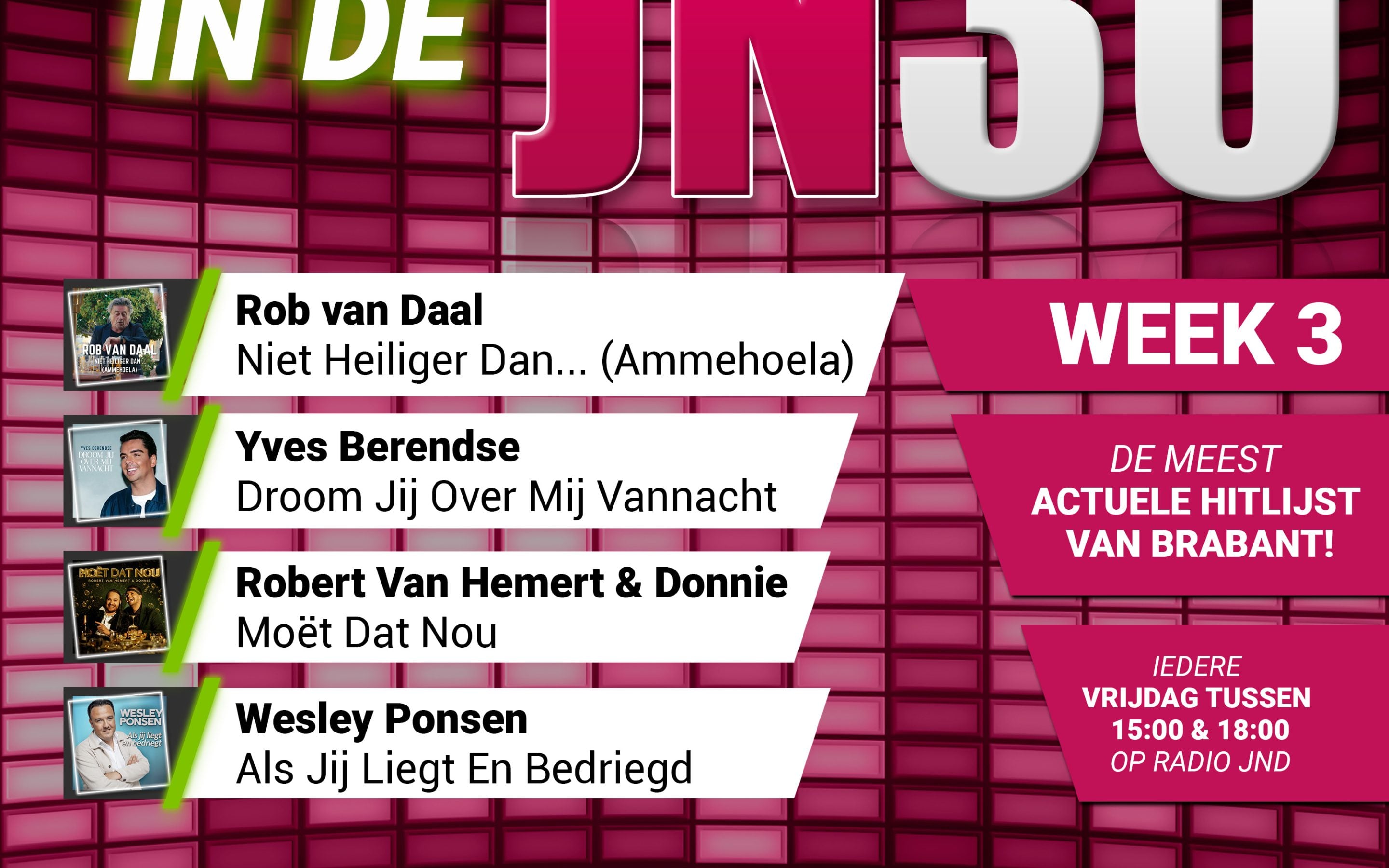 Vrijdag 16 Januari nieuw binnen in de JN30