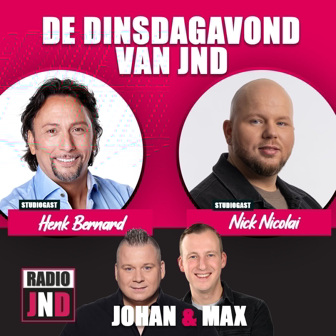 Henk Bernard & Nick Nicolai te gast bij “De Dinsdagavond van JND”