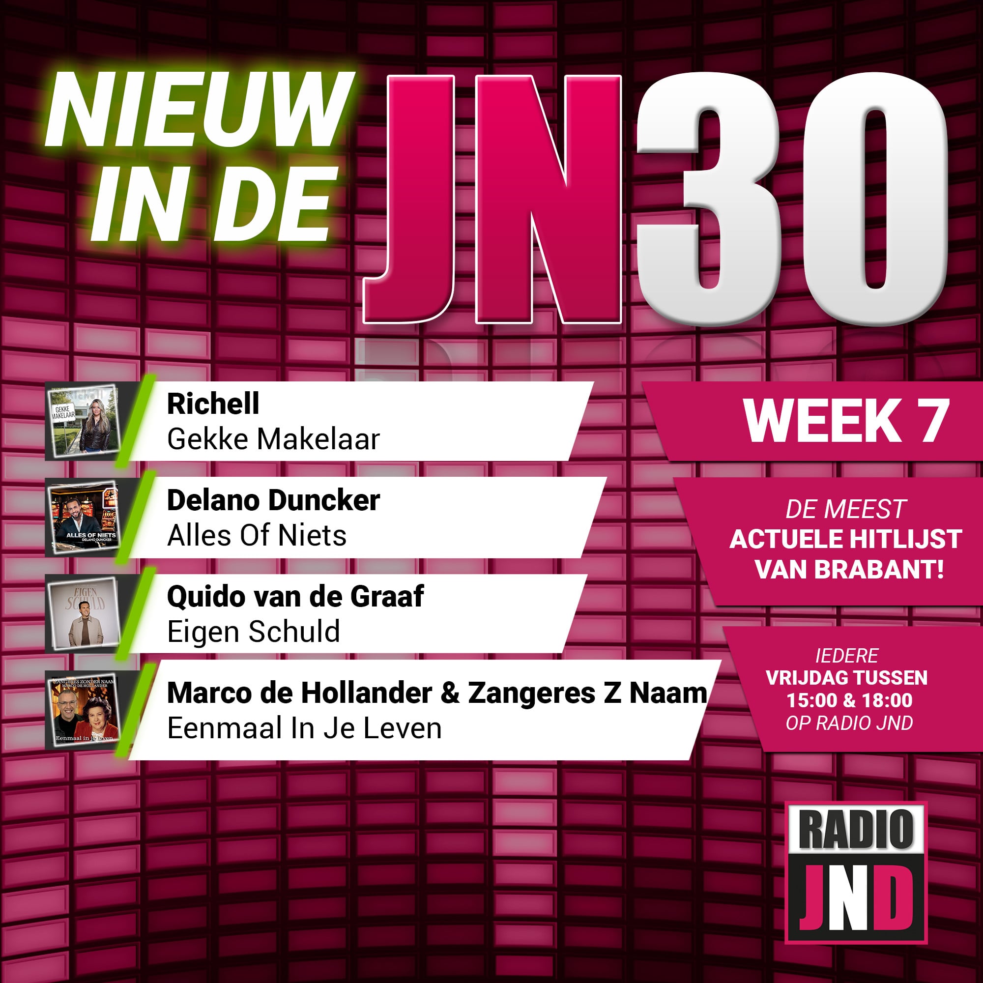 Vrijdag 13 Februari nieuw binnen in de JN30