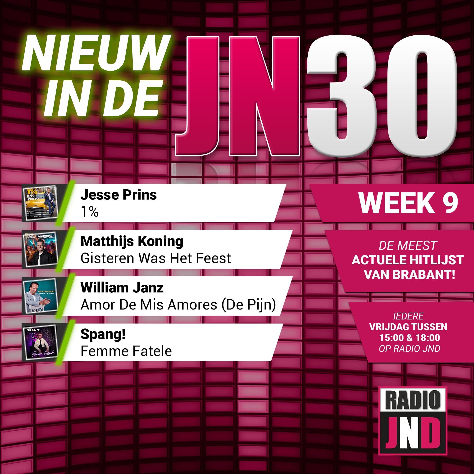 Vrijdag 27 Februari nieuw binnen in de JN30