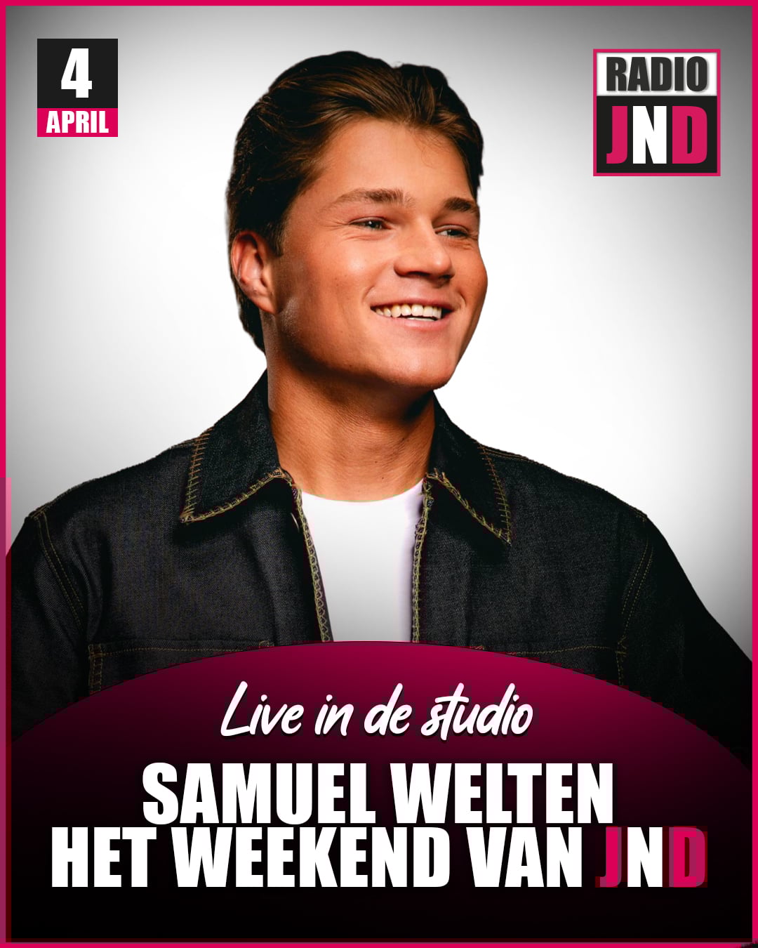 Samuel Welten te gast in “Het Weekend van JND”