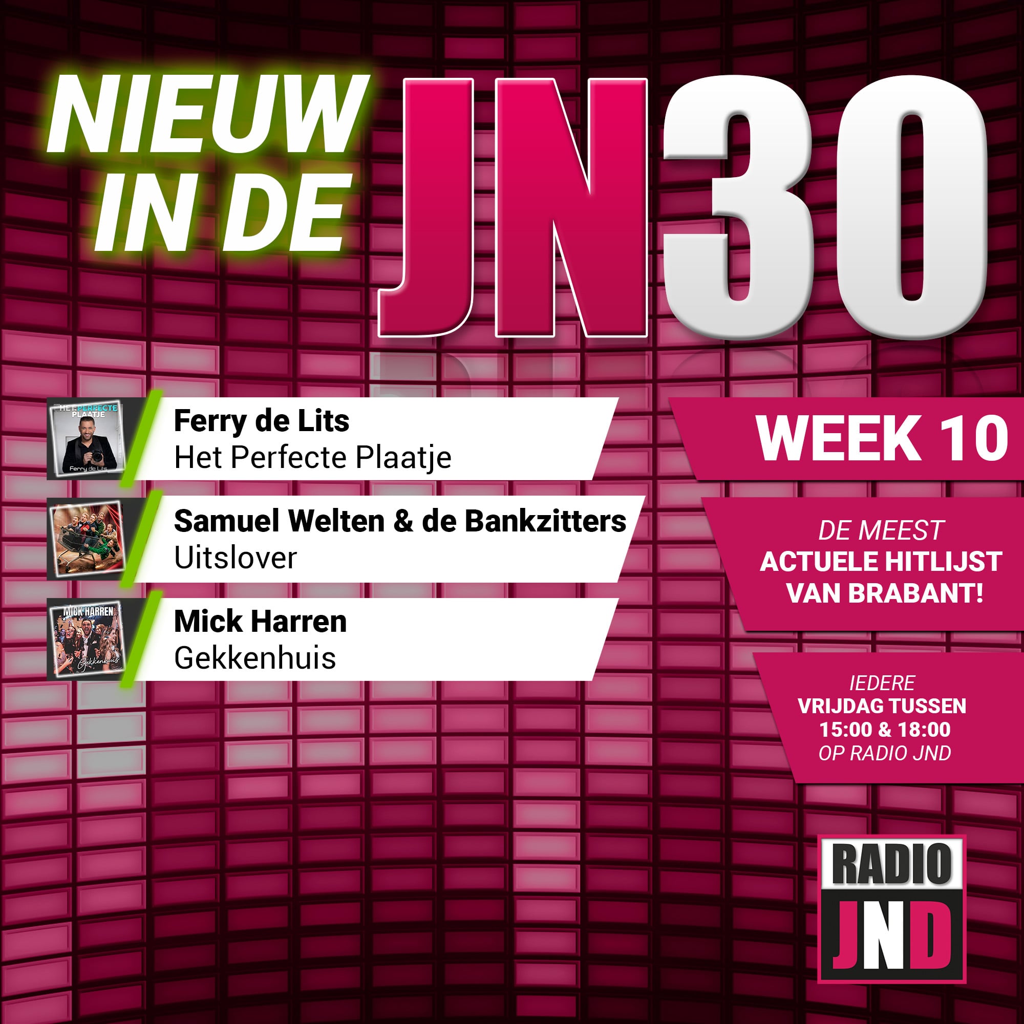 Vrijdag 6 Maart nieuw binnen in de JN30