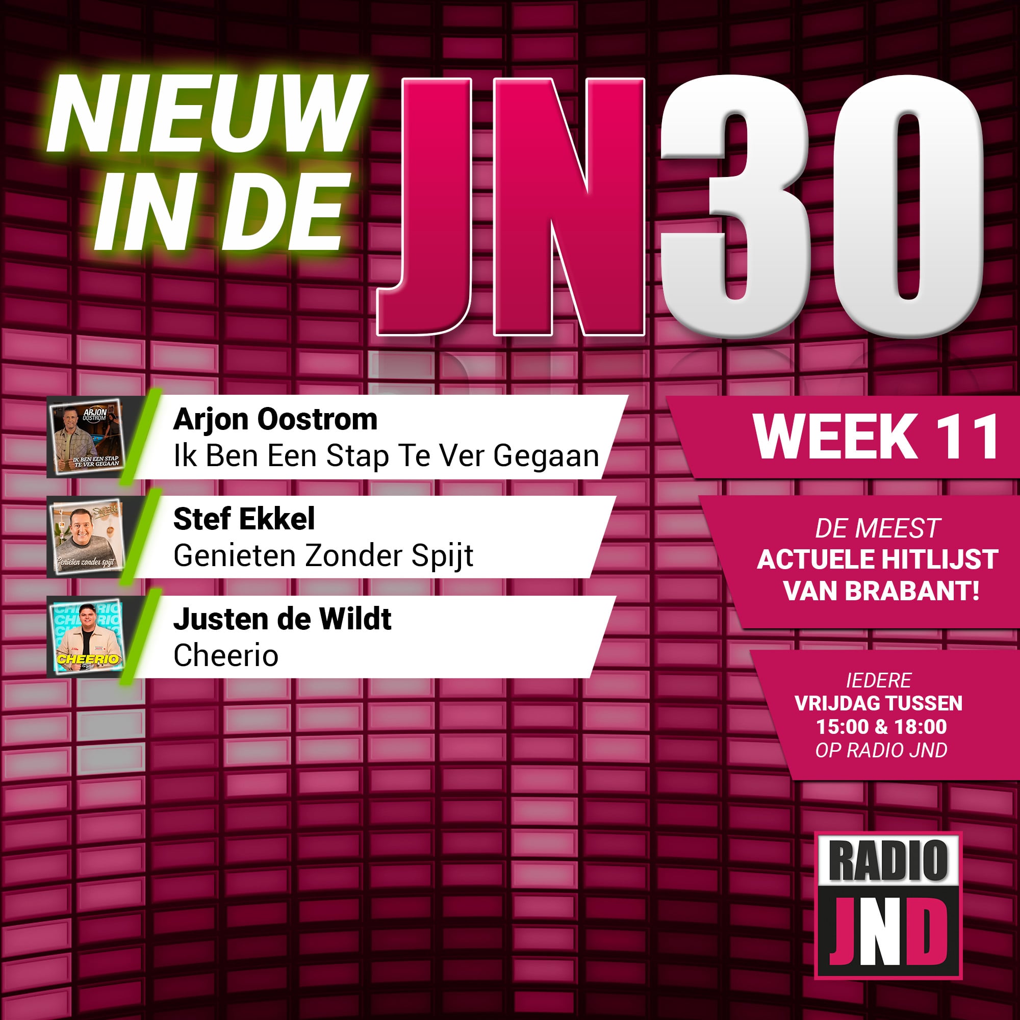 Vrijdag 13 Maart nieuw binnen in de JN30