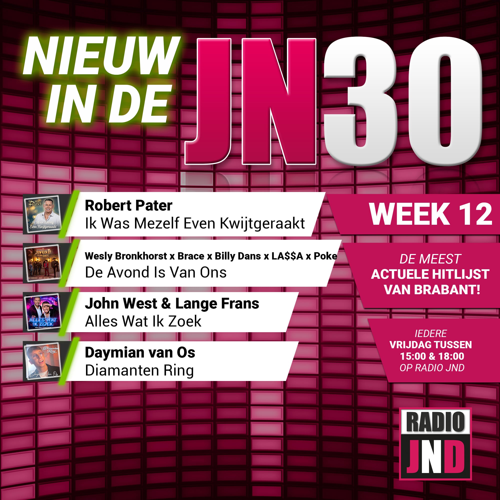 Vrijdag 20 Maart nieuw binnen in de JN30