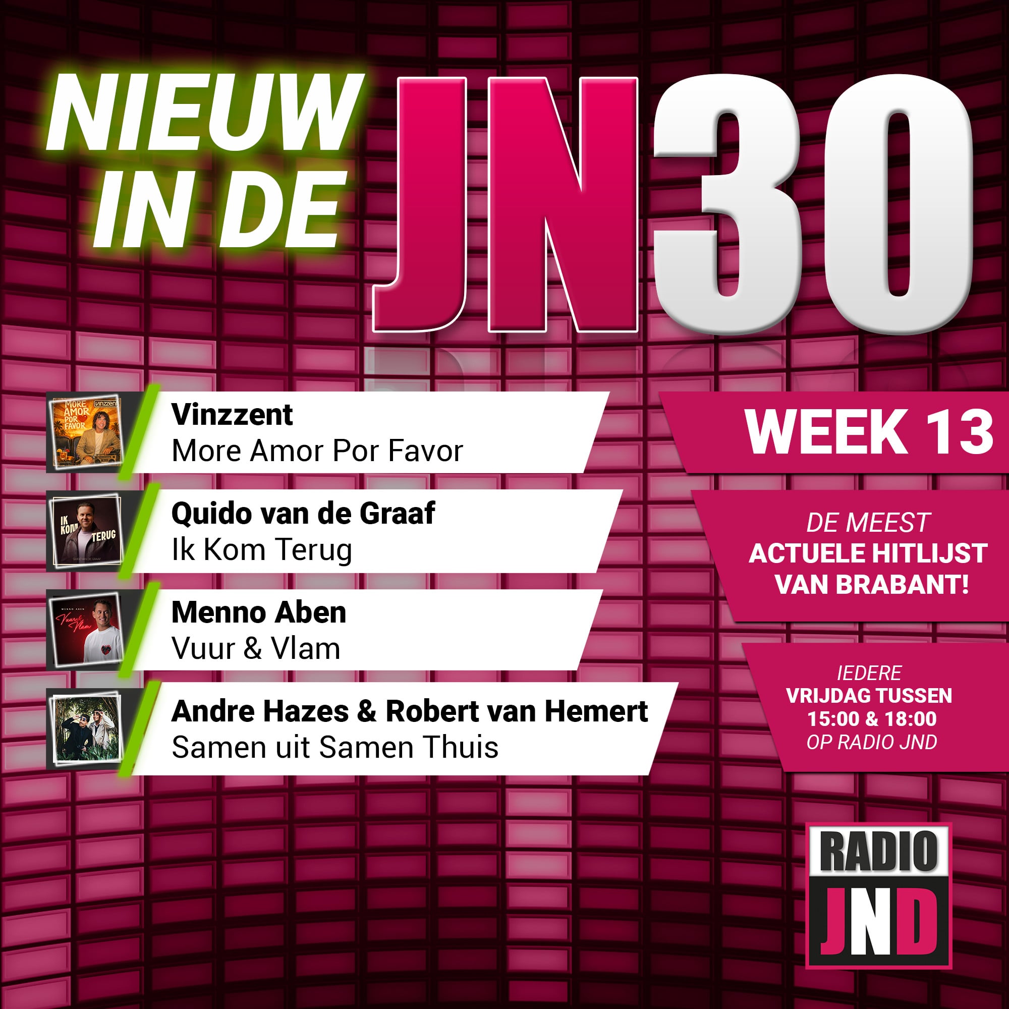 Vrijdag 27 Maart nieuw binnen in de JN30