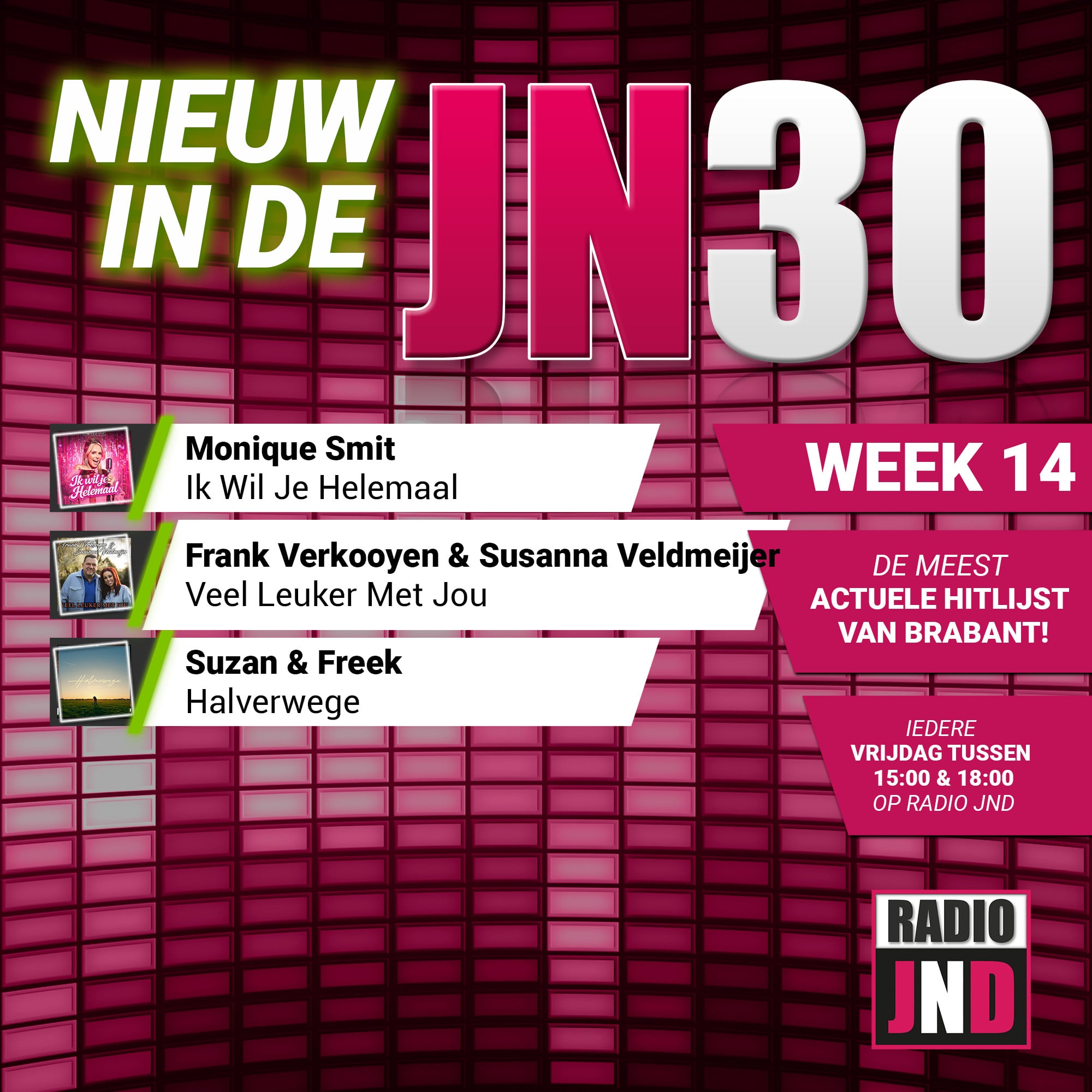 Vrijdag 3 April nieuw binnen in de JN30