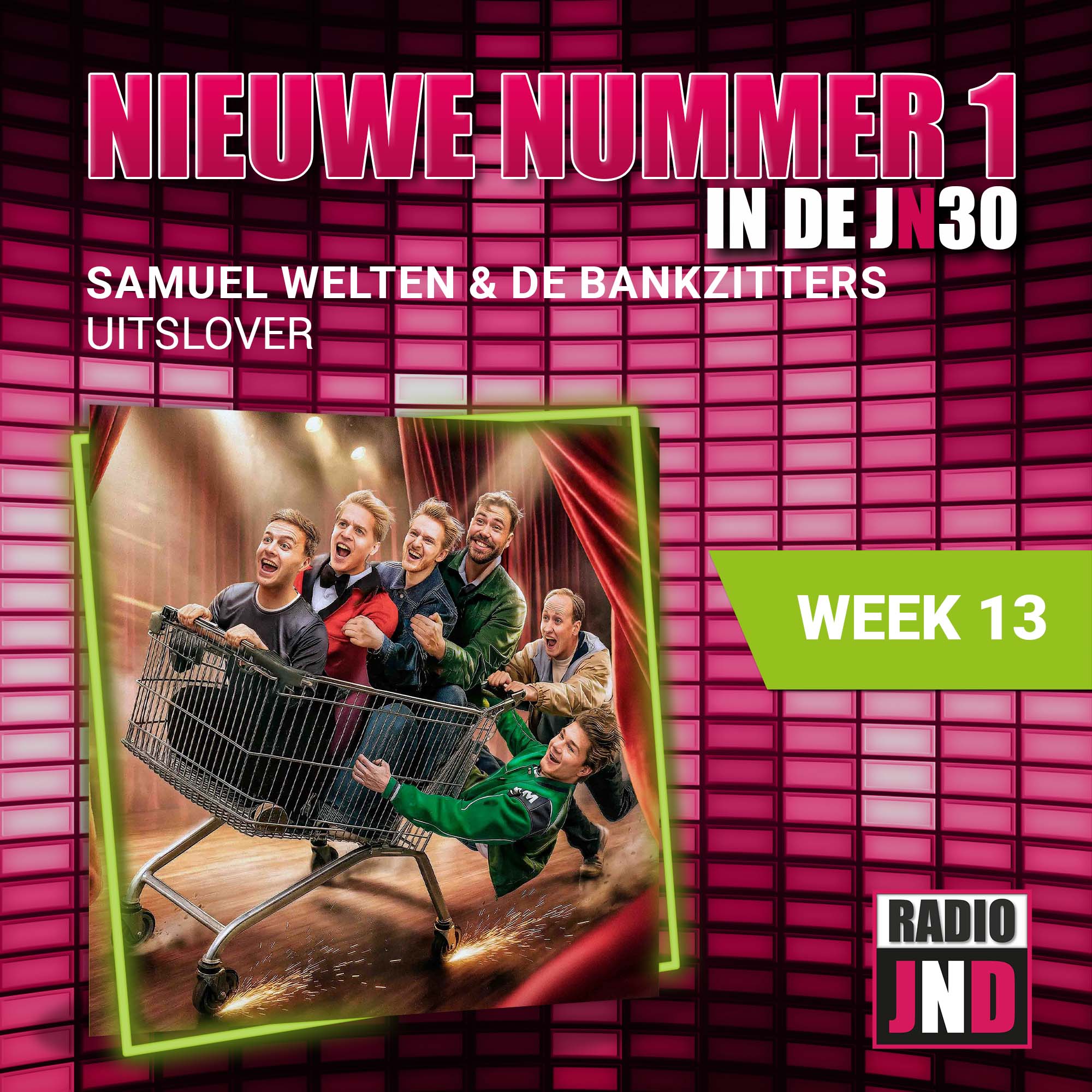 Samuel Welten & de Bankzitters – Uitslover is de nieuwe nummer 1# in de JN30