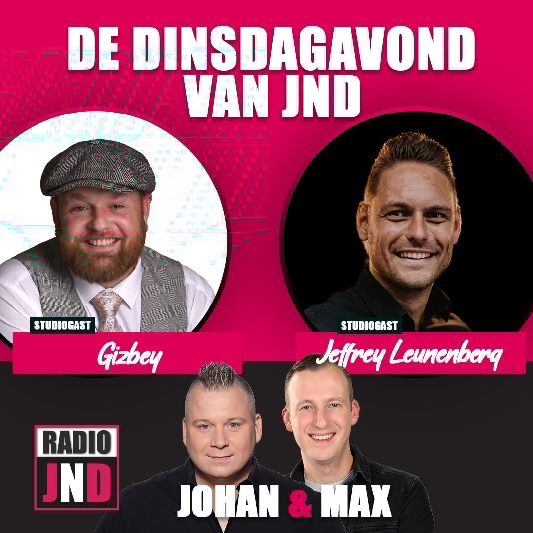 Gizbey & Jeffrey Leunenberg te gast bij “De Dinsdagavond van JND”
