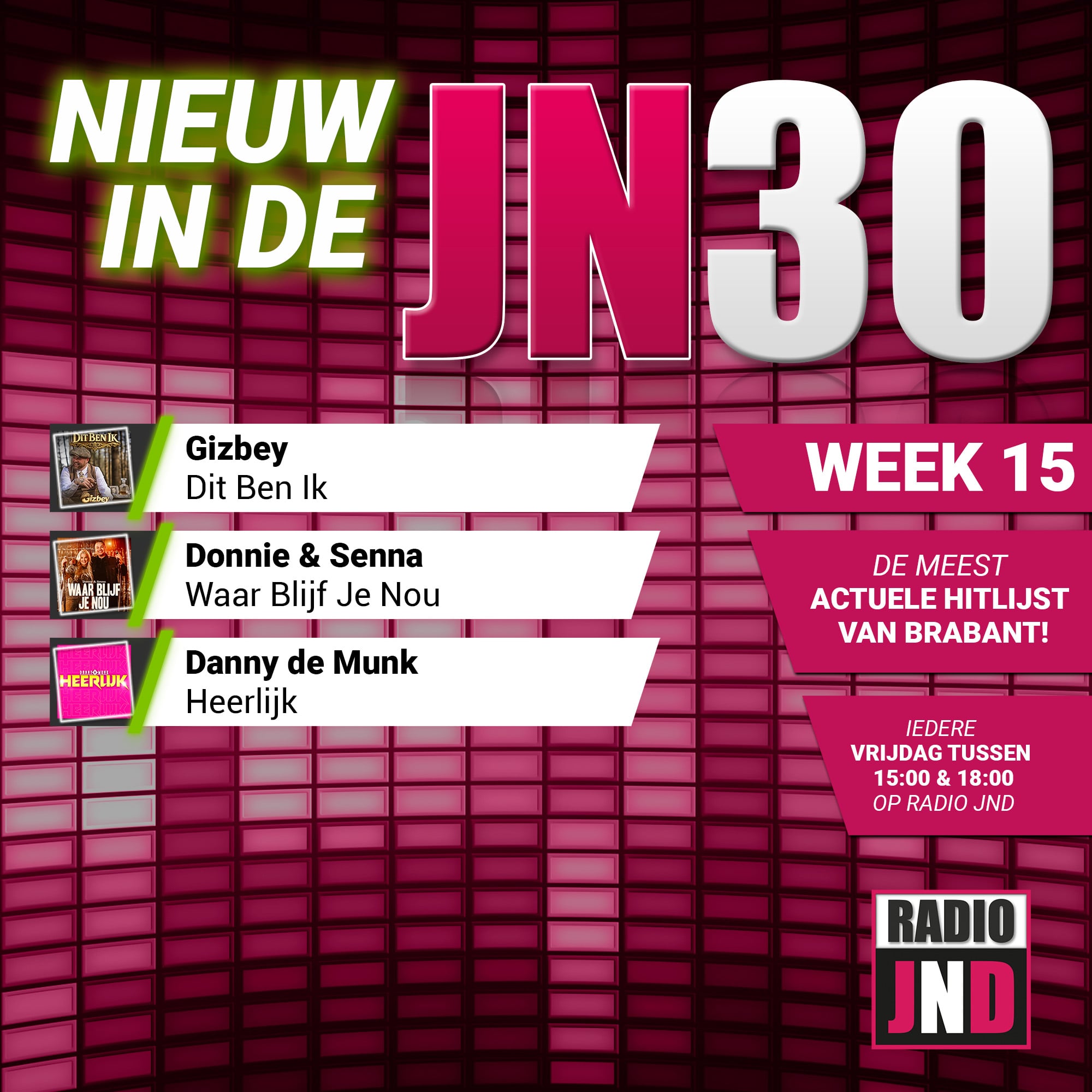 Vrijdag 10 April nieuw binnen in de JN30