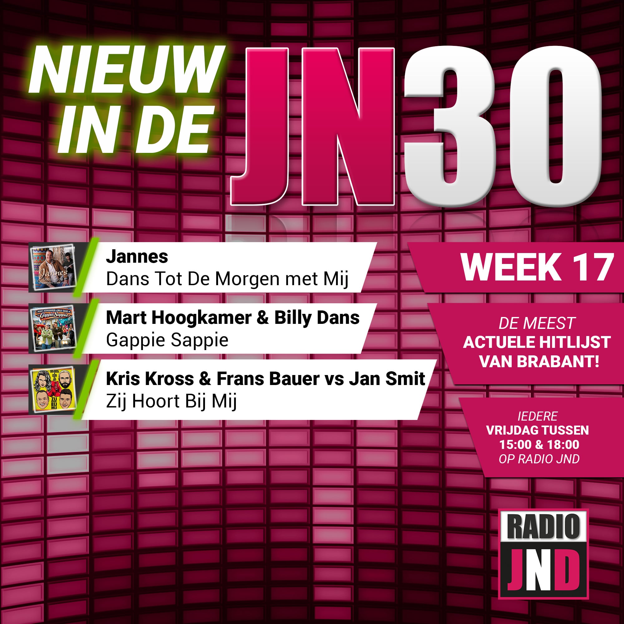 Vrijdag 24 April nieuw binnen in de JN30