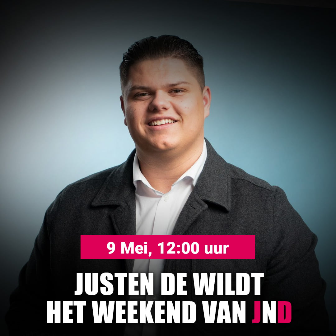 Justen de Wildt te gast in “Het Weekend van JND”