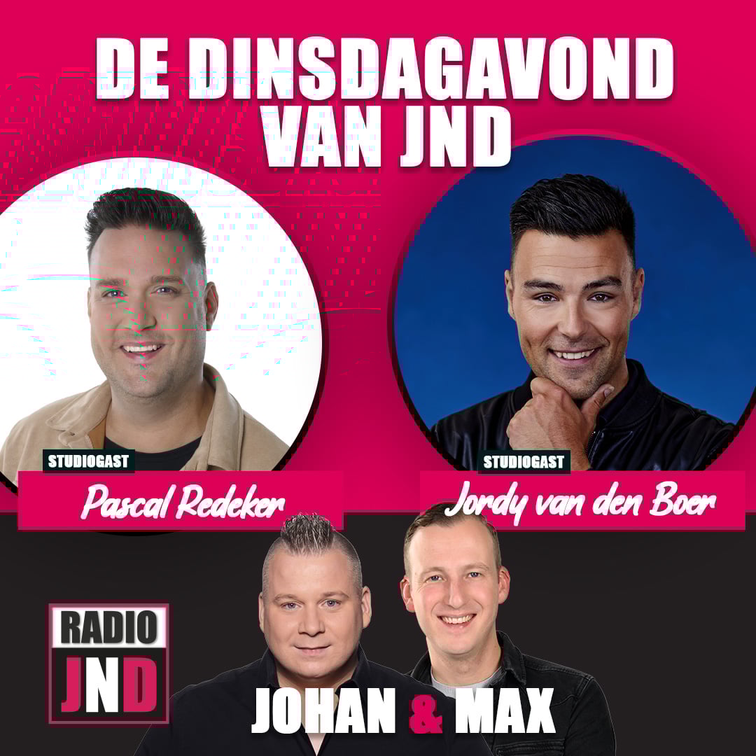 Pascal Redeker & Jordy van den Boer te gast bij “De Dinsdagavond van JND”