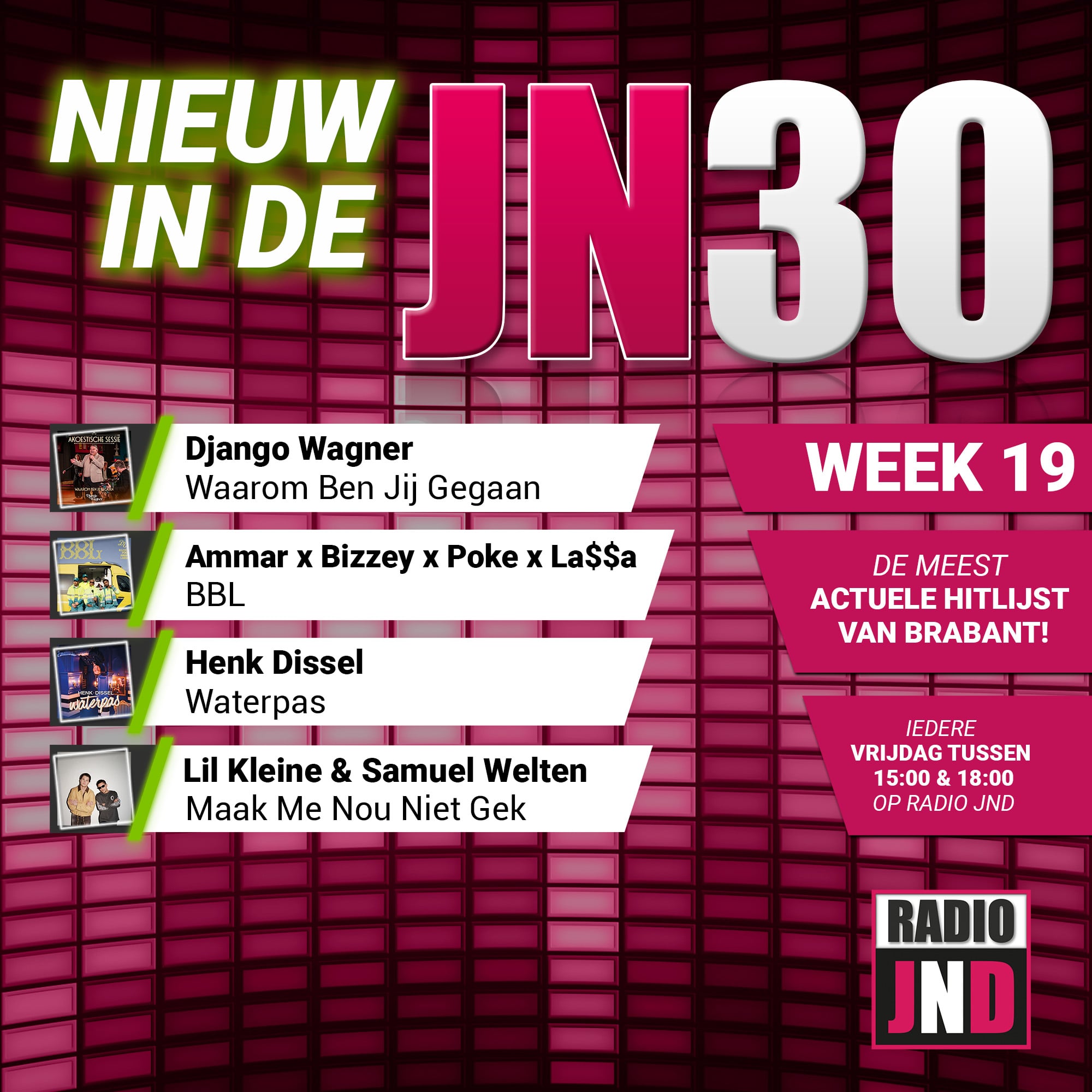 Vrijdag 8 Mei nieuw binnen in de JN30