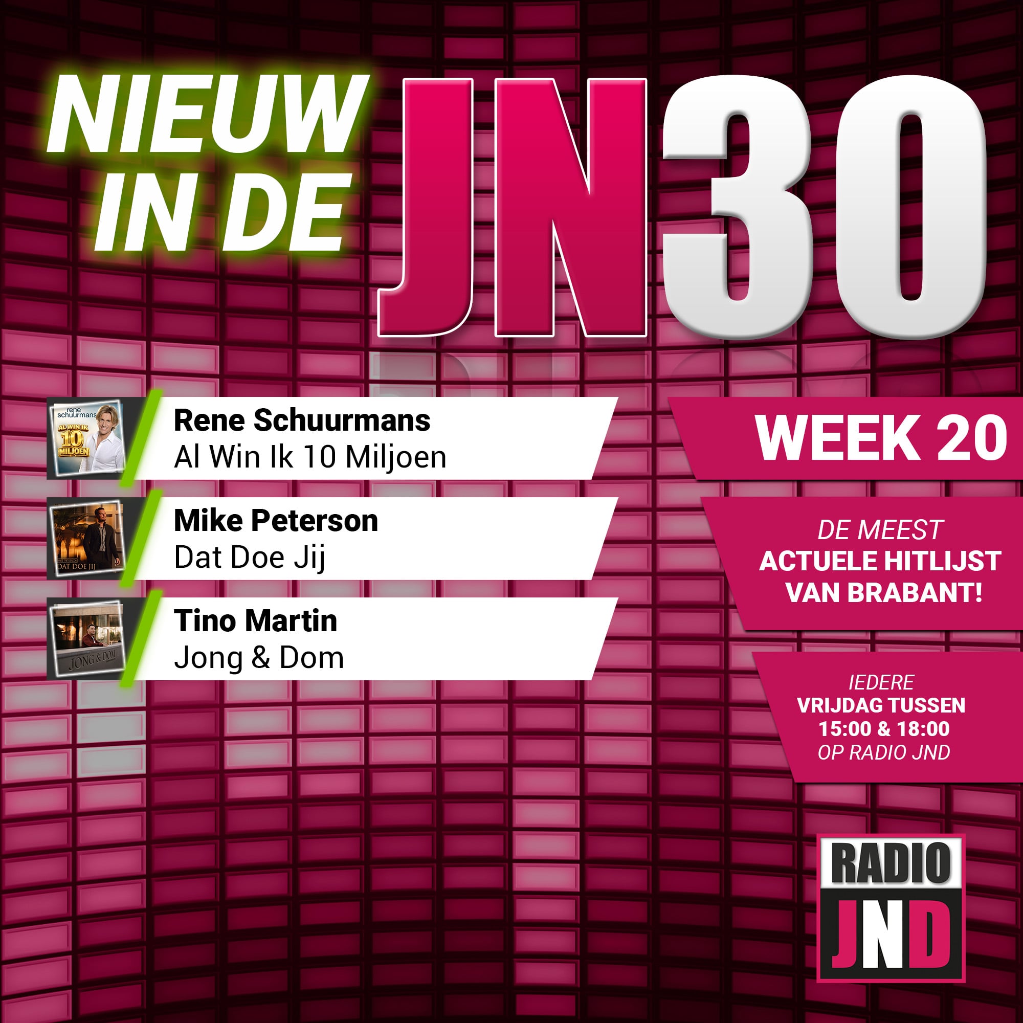 Vrijdag 15 Mei nieuw binnen in de JN30