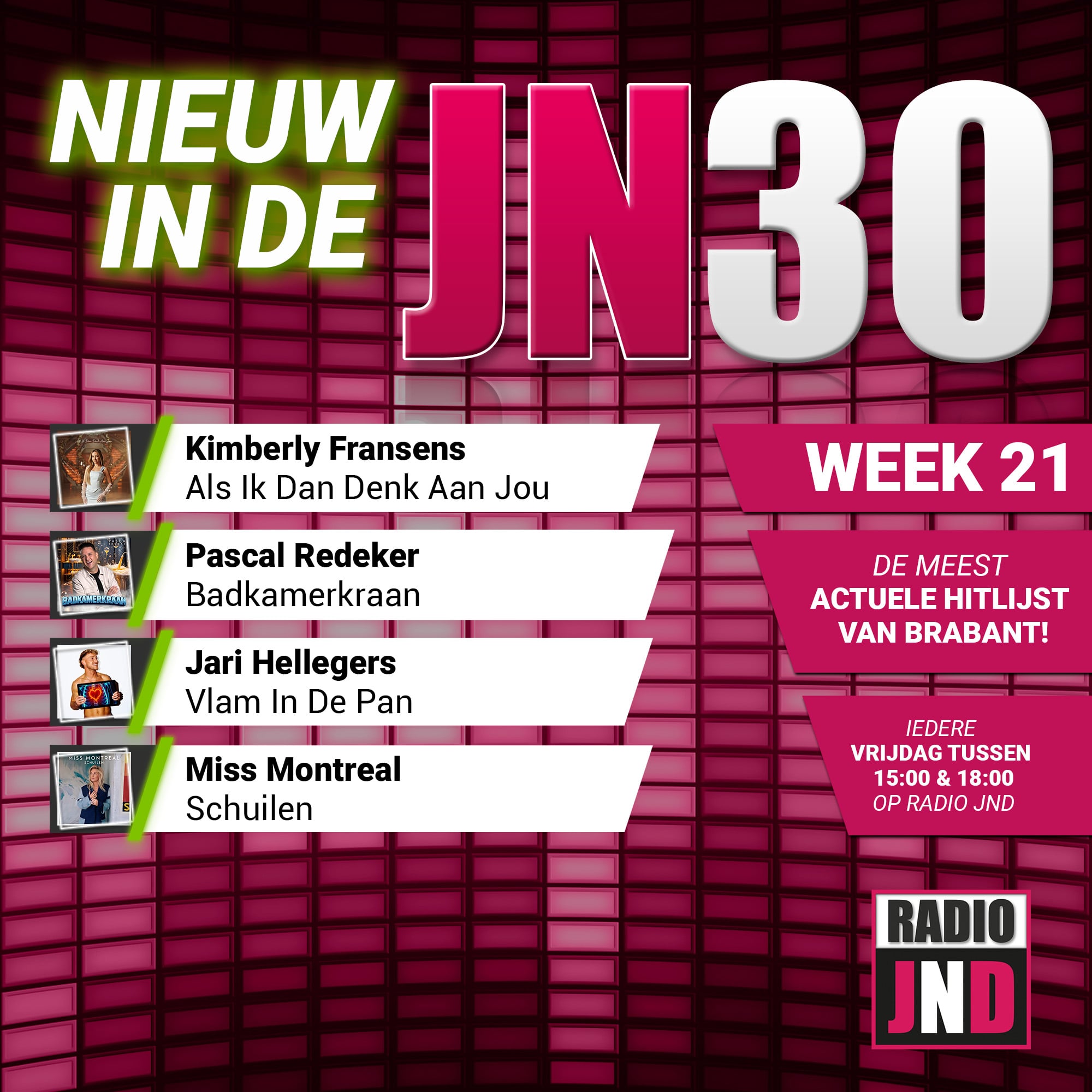 Vrijdag 22 Mei nieuw binnen in de JN30