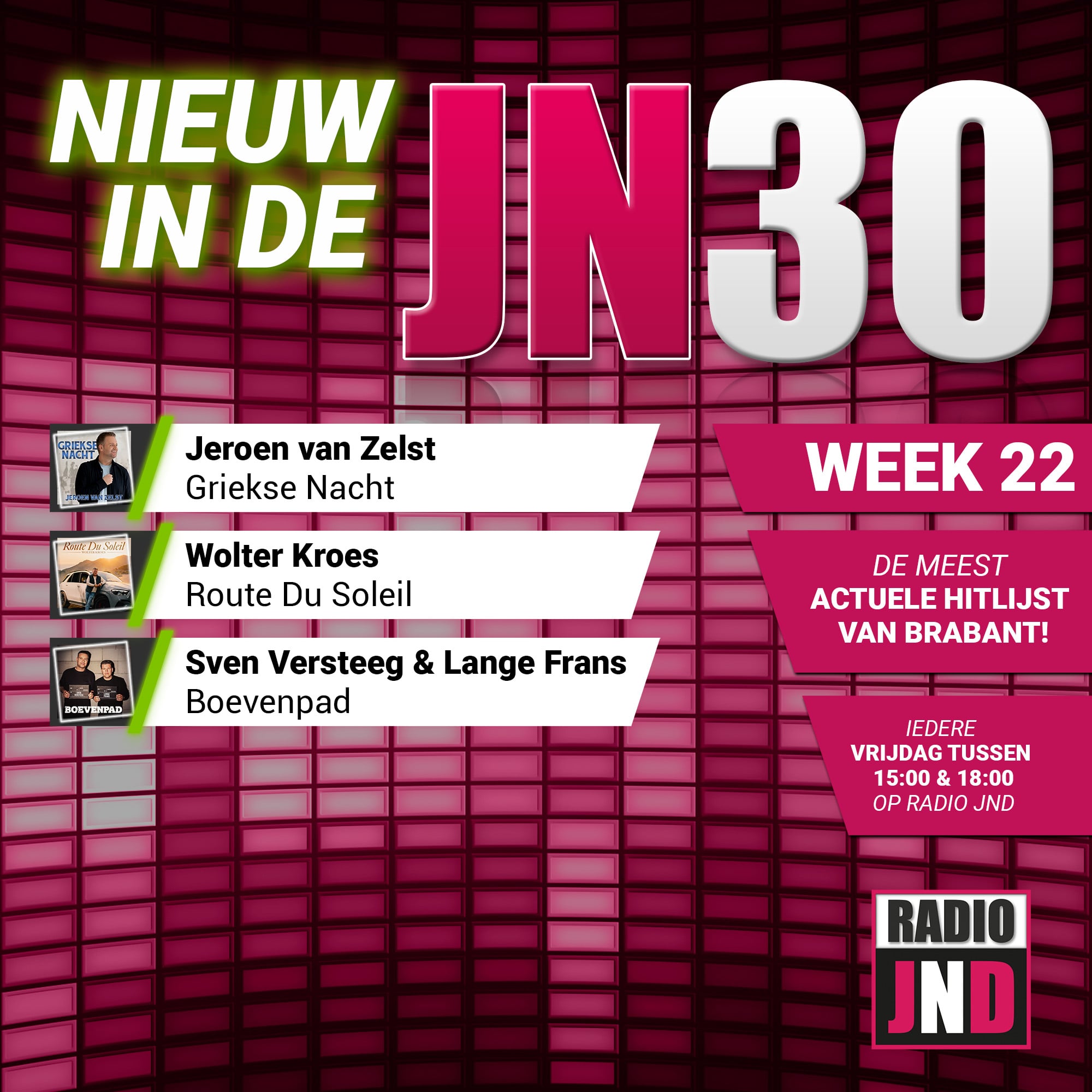 Vrijdag 29 Mei nieuw binnen in de JN30