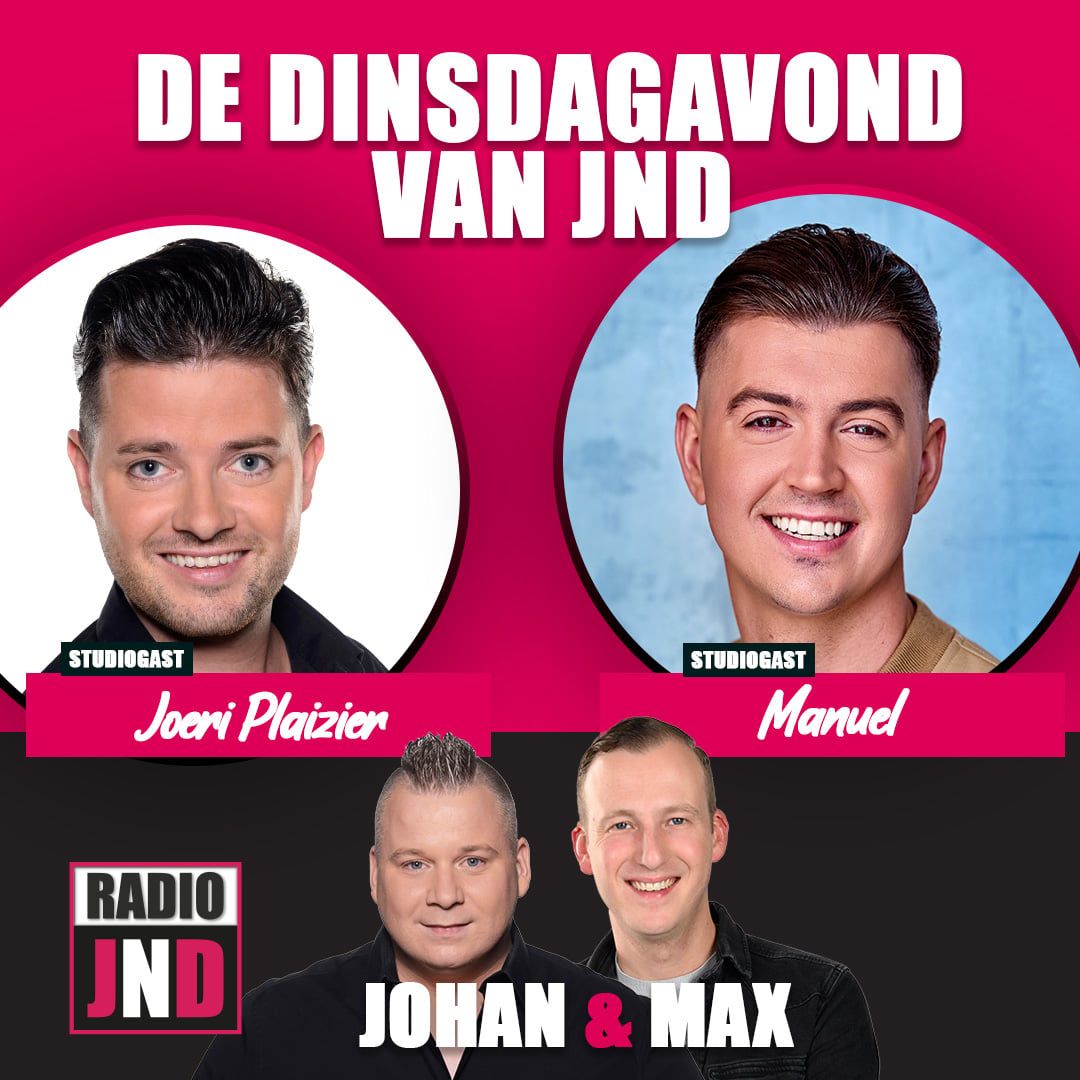 Joeri Plaizier & Manuel te gast bij “De Dinsdagavond van JND”