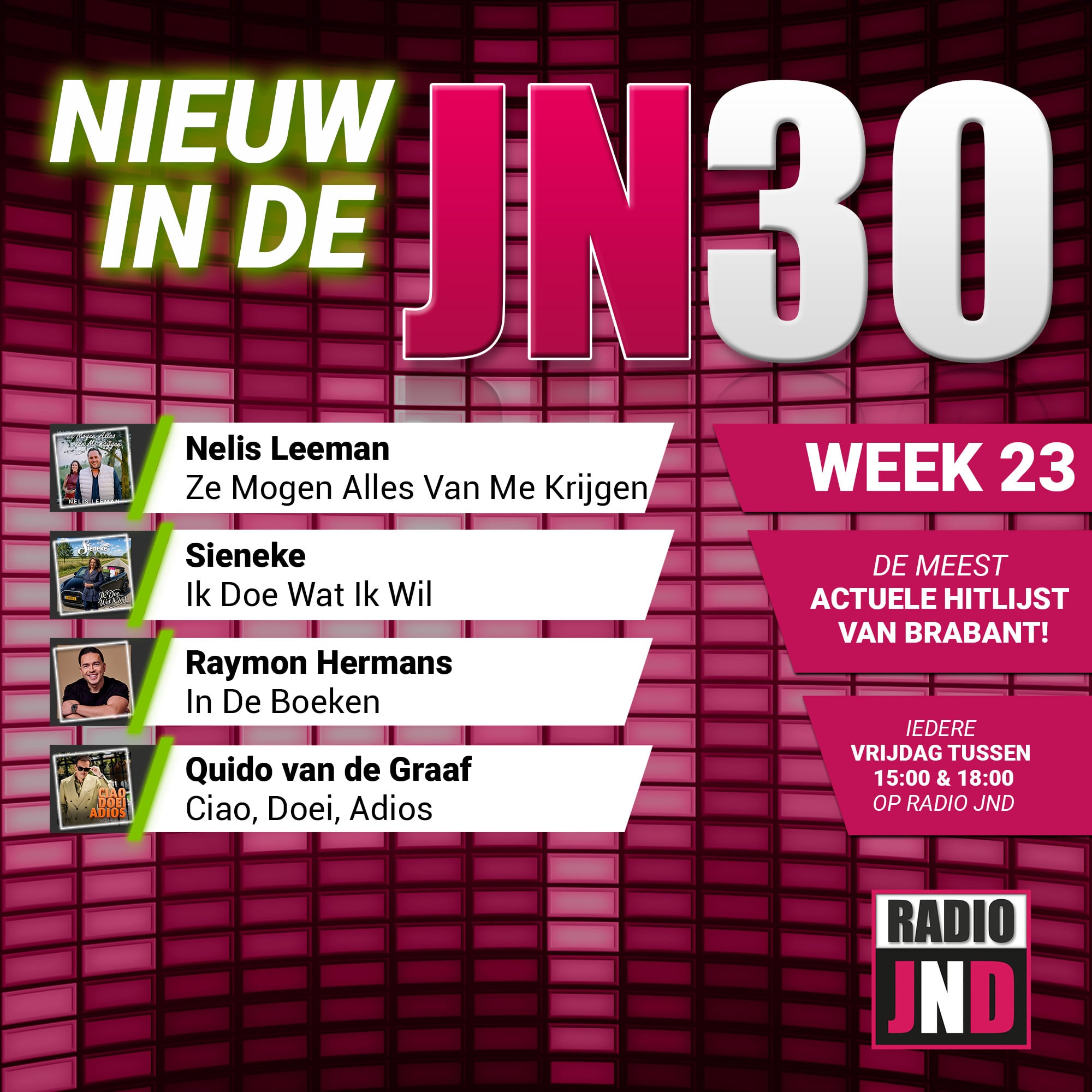 Vrijdag 5 Juni nieuw binnen in de JN30