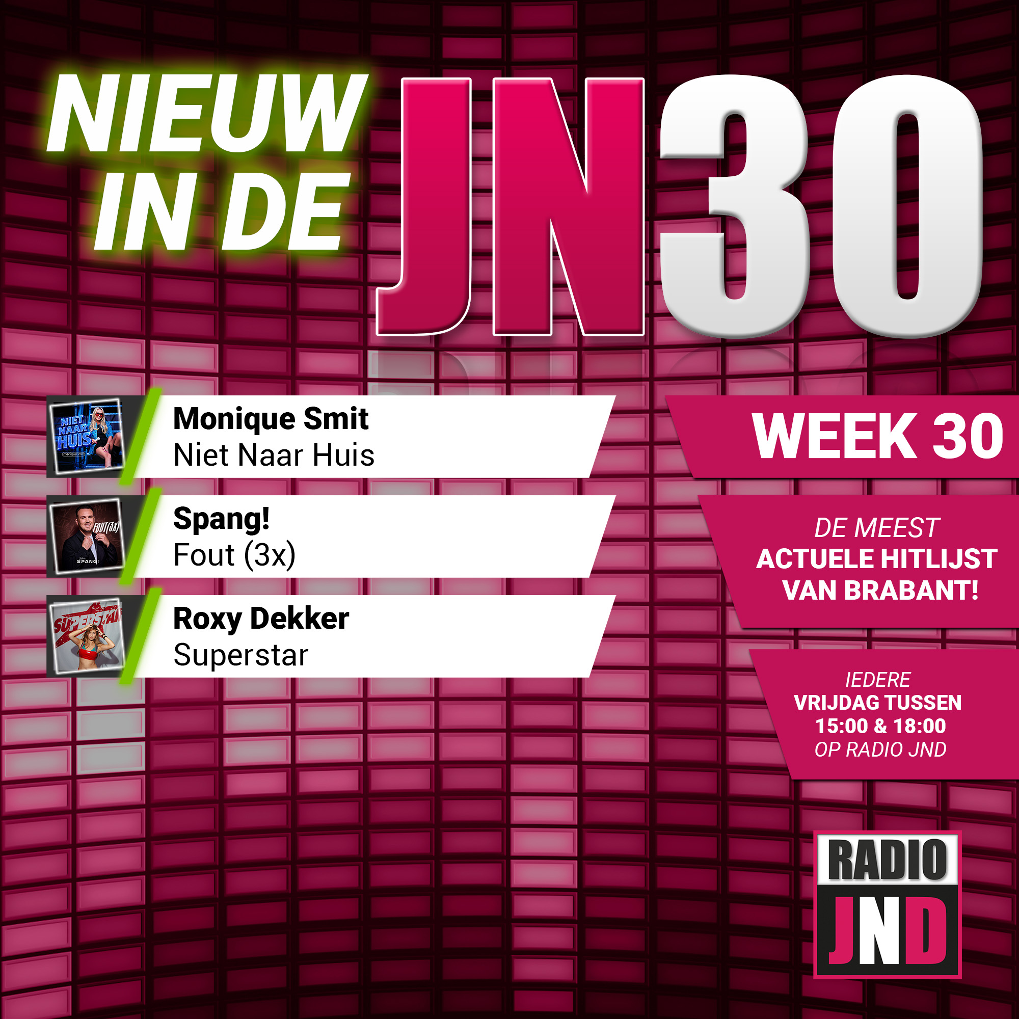 Vrijdag 24 Juli nieuw binnen in de JN30