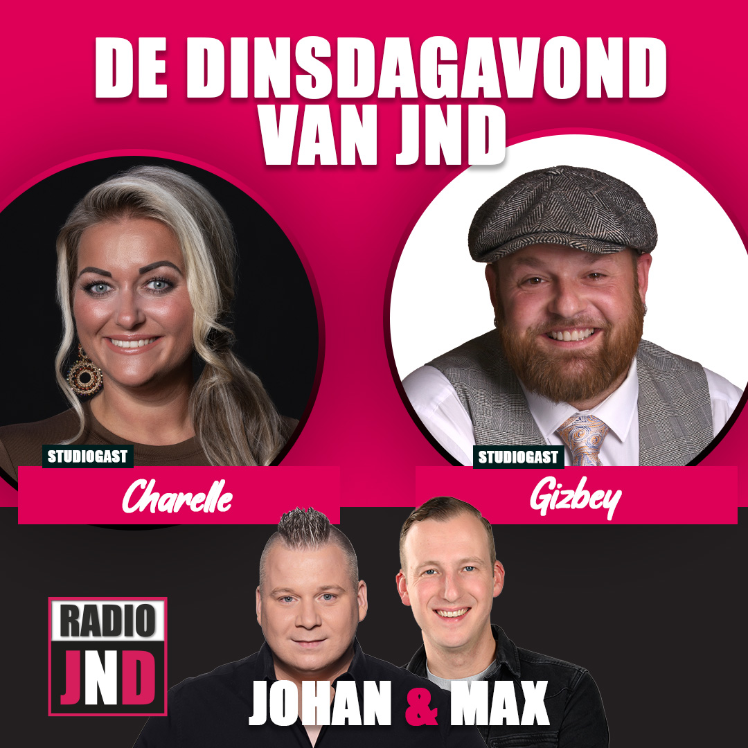 Charelle & Gizbey te gast bij “De Dinsdagavond van JND”