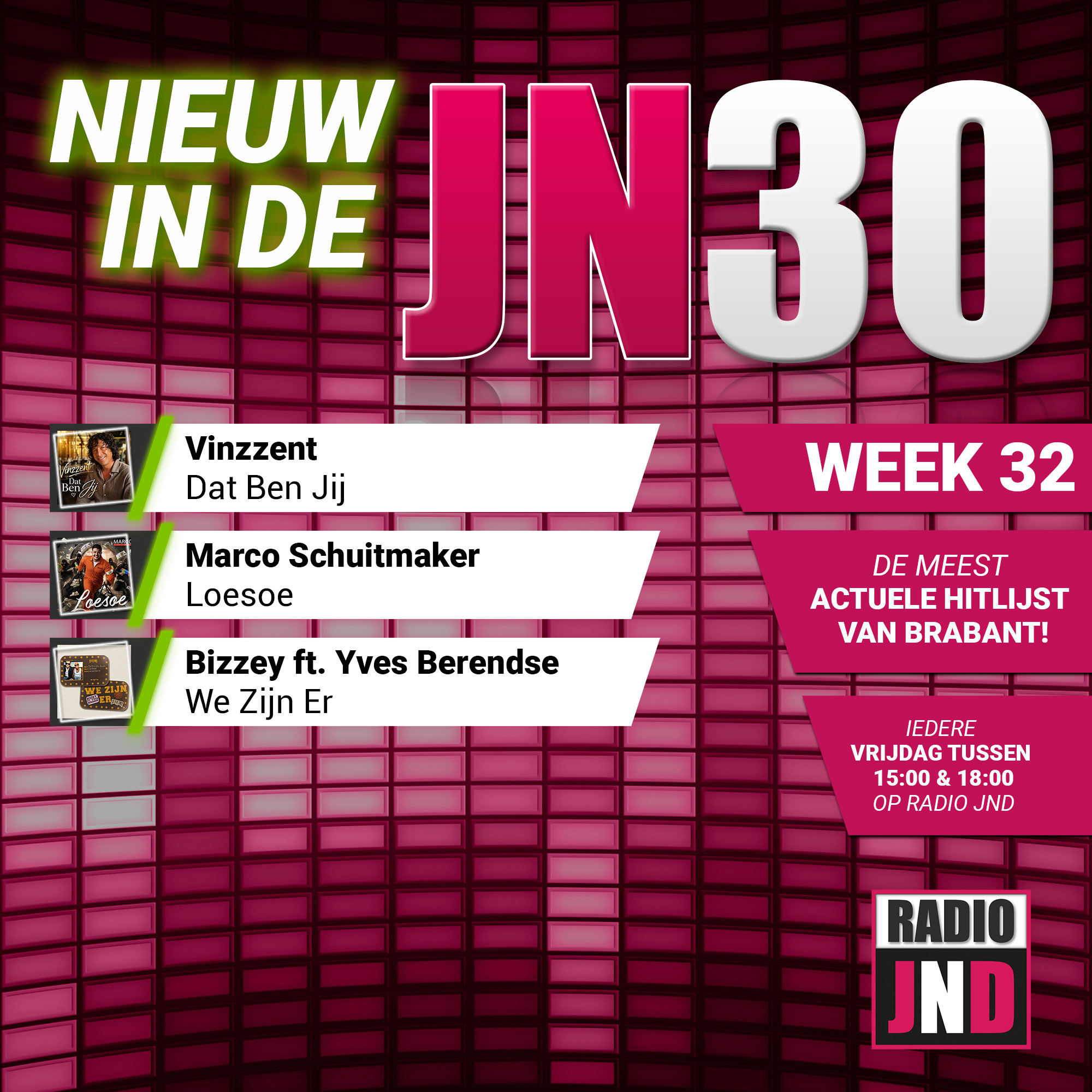 Vrijdag 7 Augustus nieuw binnen in de JN30