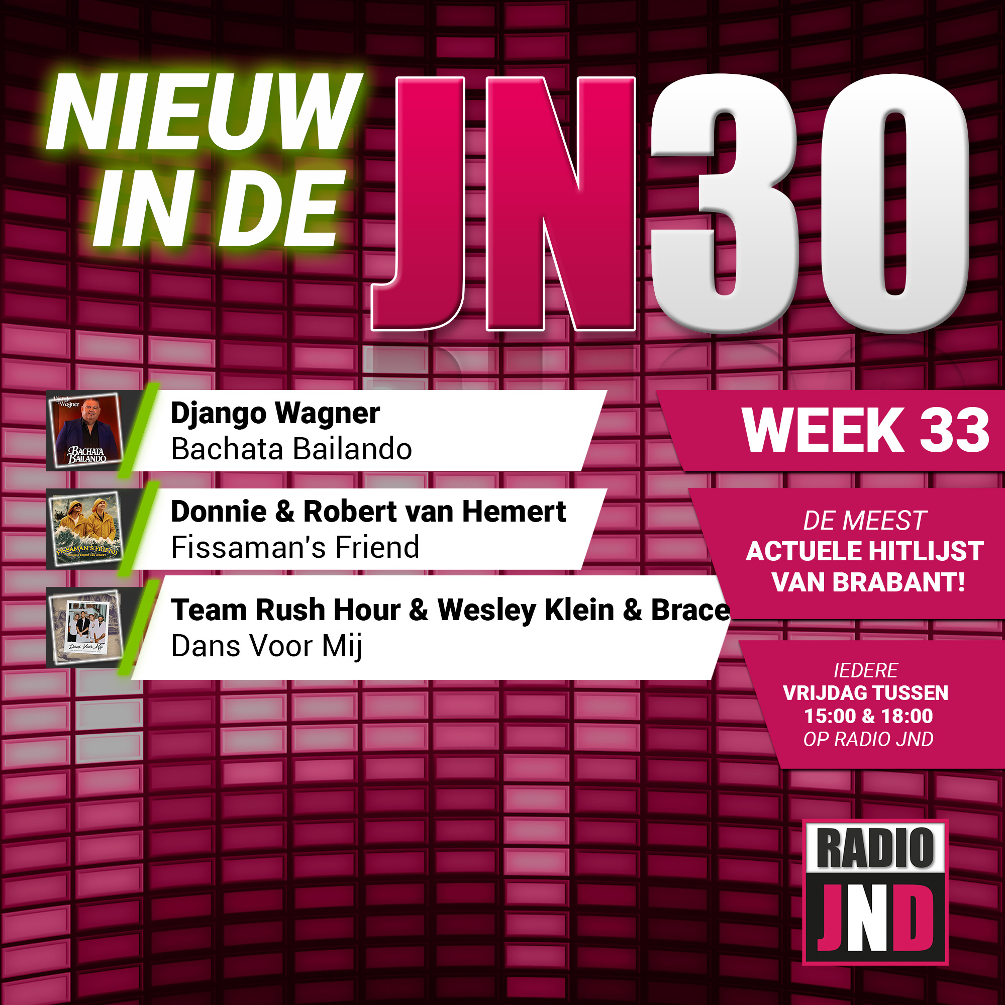 Vrijdag 14 Augustus nieuw binnen in de JN30
