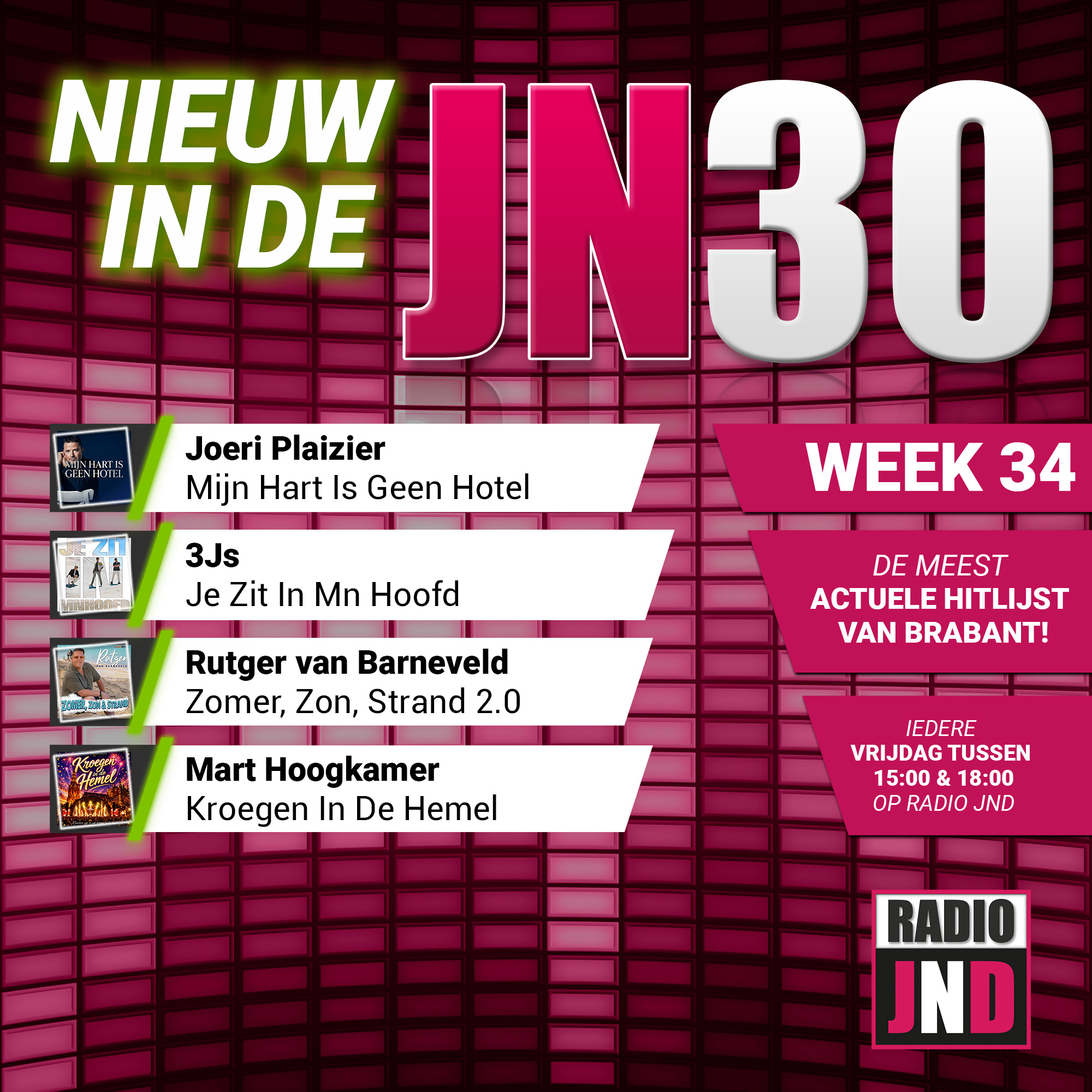 Vrijdag 21 Augustus nieuw binnen in de JN30