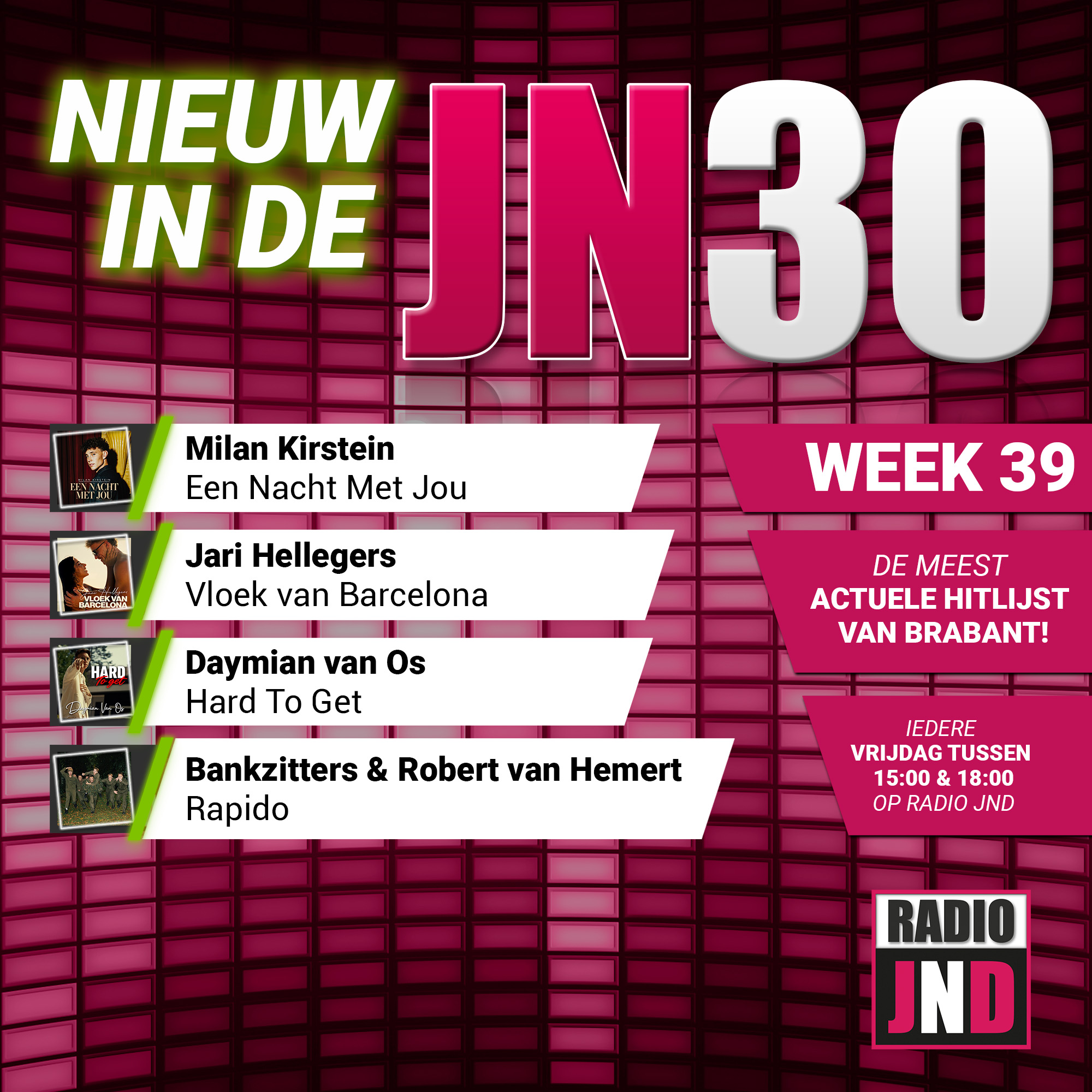 Vrijdag 25 September nieuw binnen in de JN30